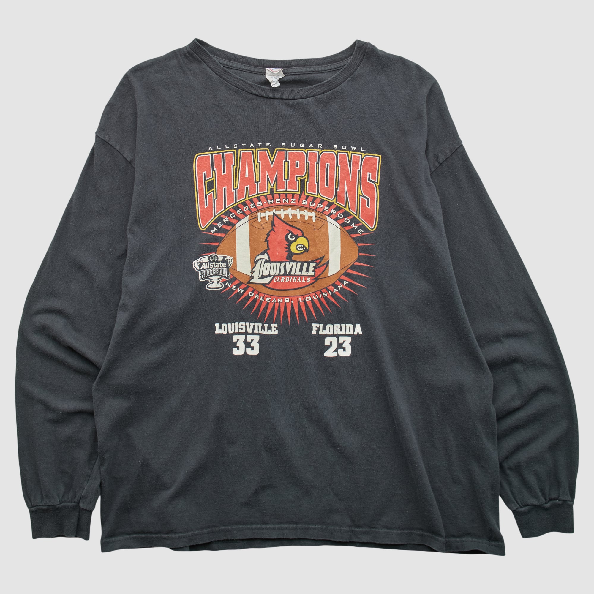 Louisville Cardinals Delta 2013 Long Sleeve T-shirt - Black - 2XL