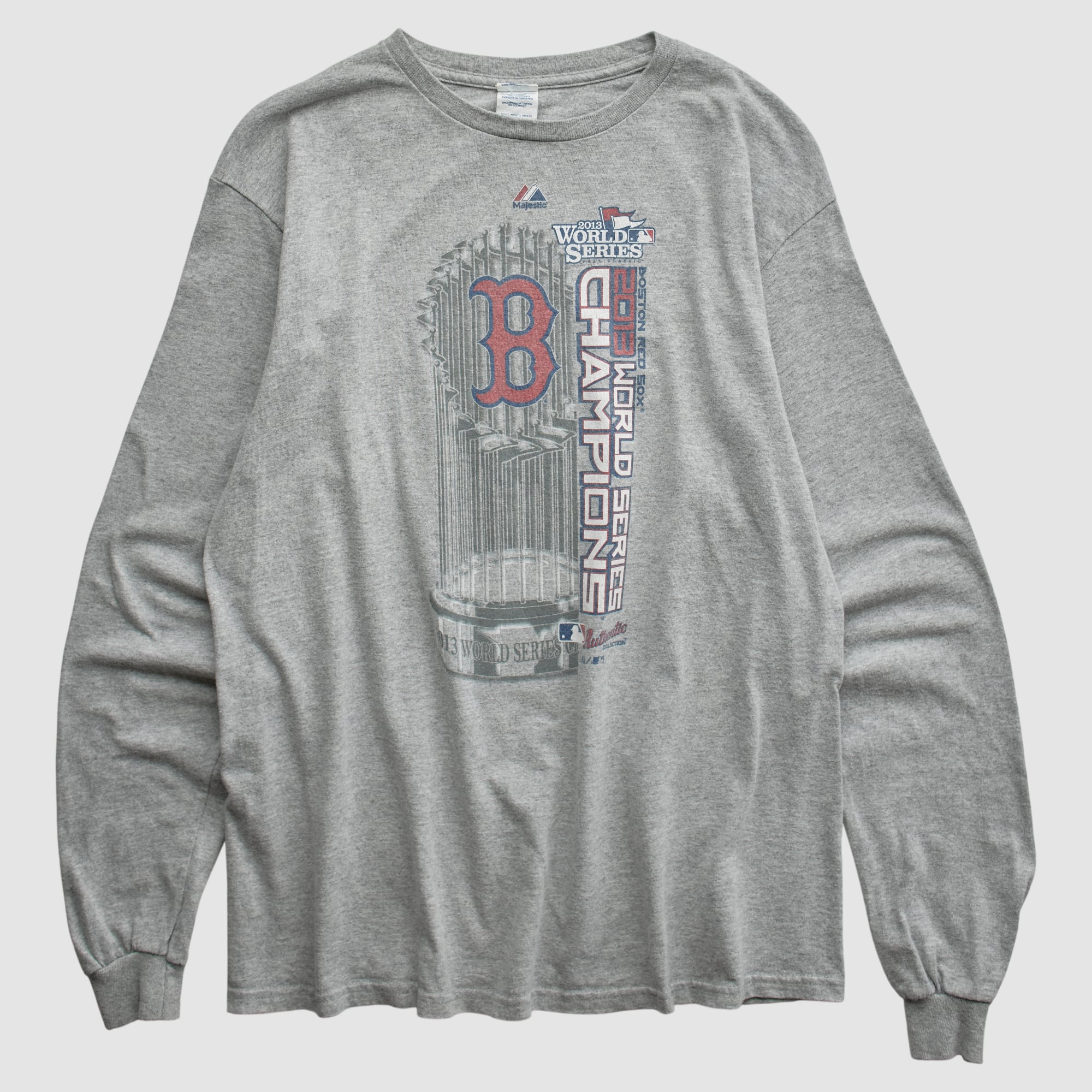 Boston Red Sox Delta 2013 Long Sleeve T-shirt - Heather Gray - M
