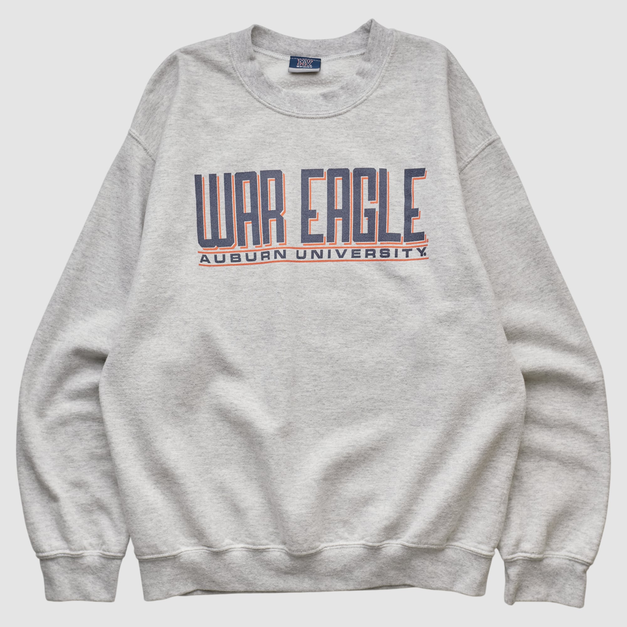 Auburn Tigers MV Sport 2010s Pullover Sweatshirt - Heather Gray - XS