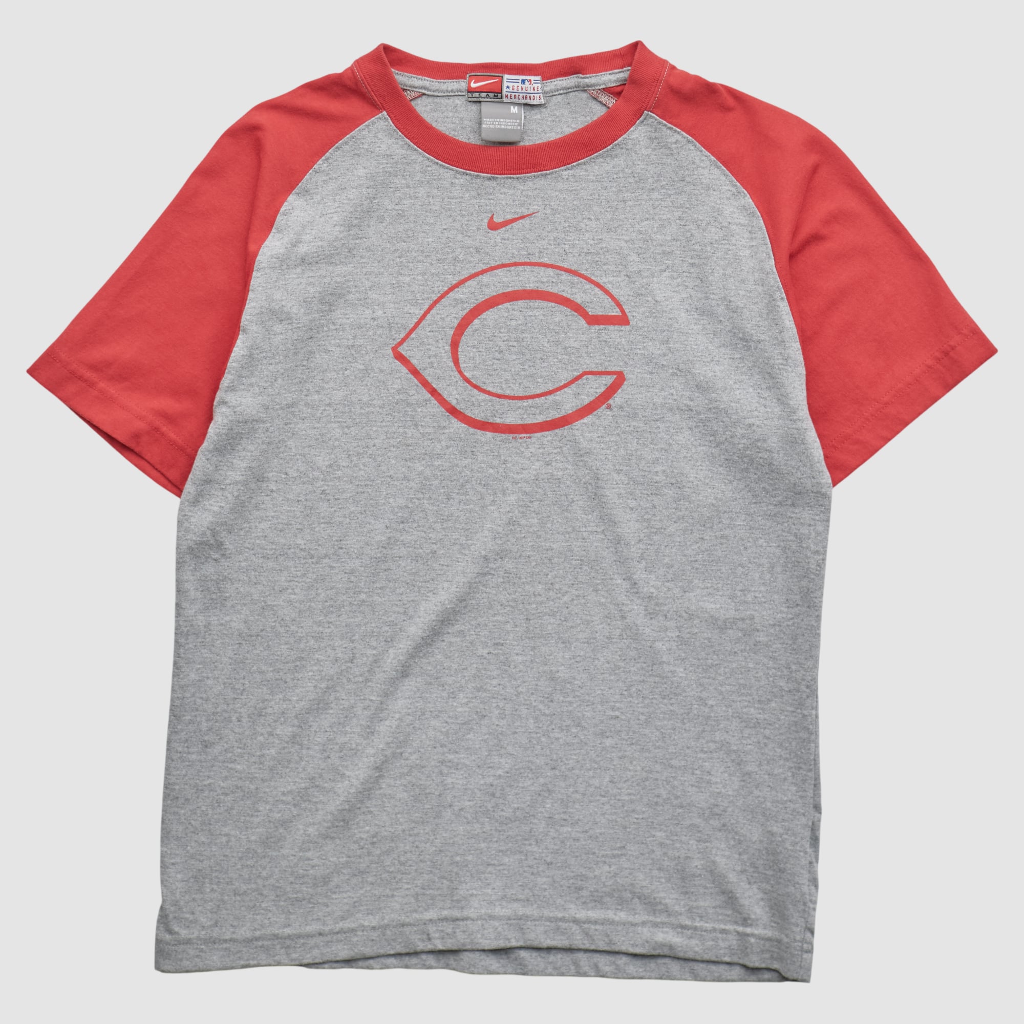 Cincinnati Reds Nike 2000s T-shirt - Heather Gray - Yth M
