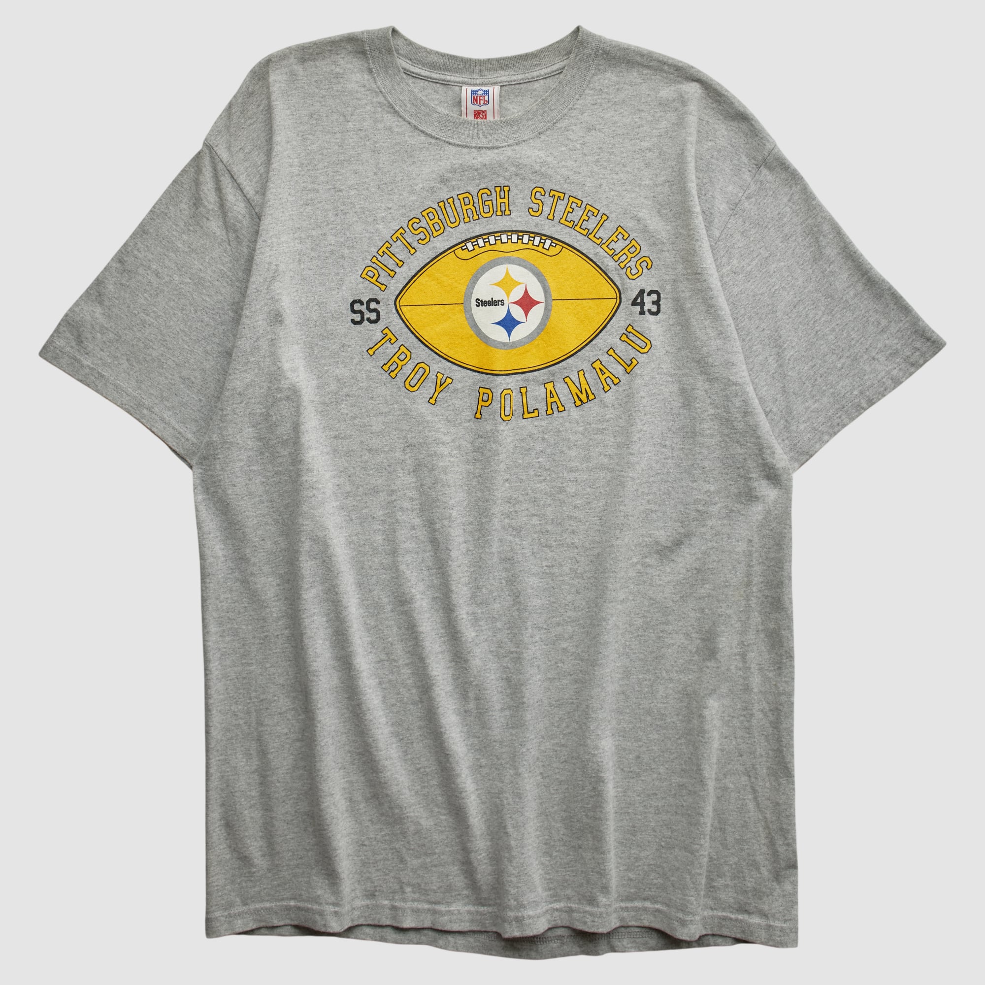 Pittsburgh Steelers NFL 2000s T-shirt - Heather Gray - L