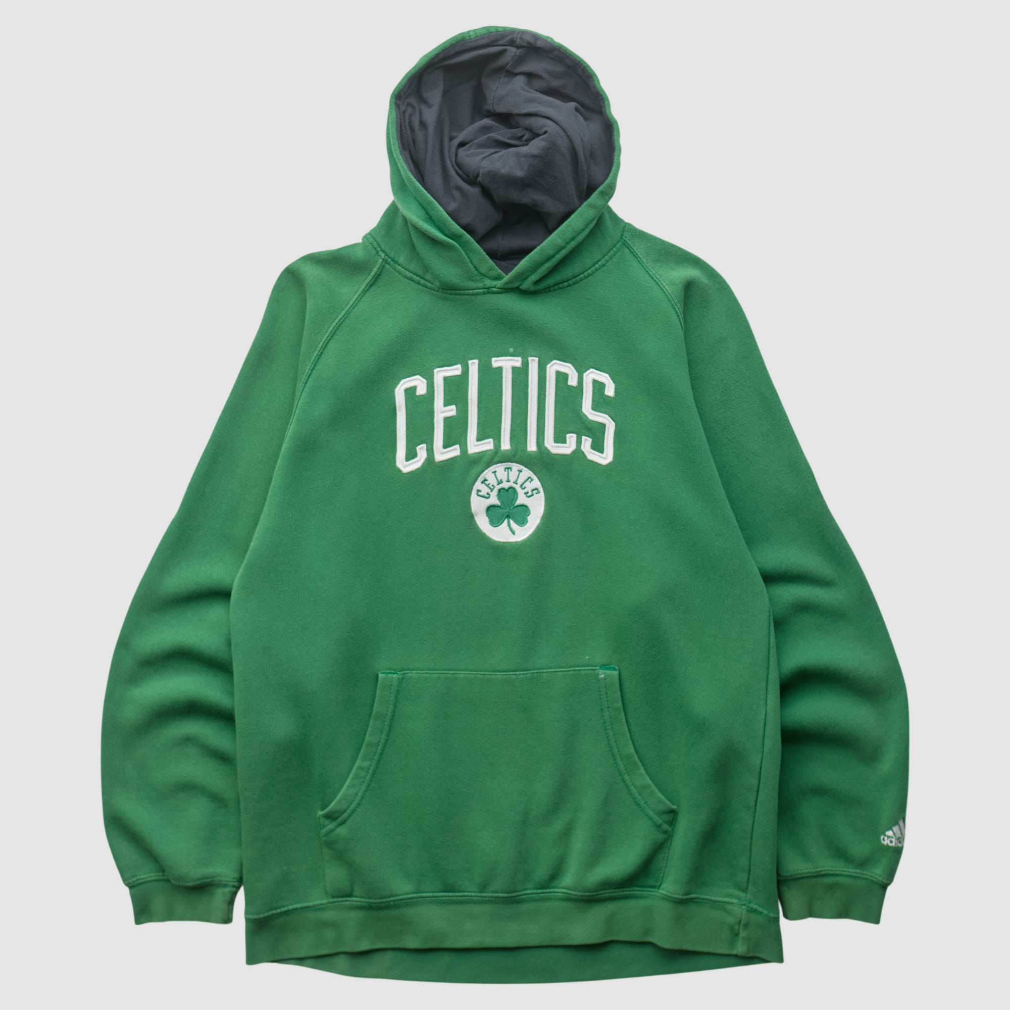 Boston Celtics Adidas 2010s Hooded Pullover Sweatshirt - Green - XXS