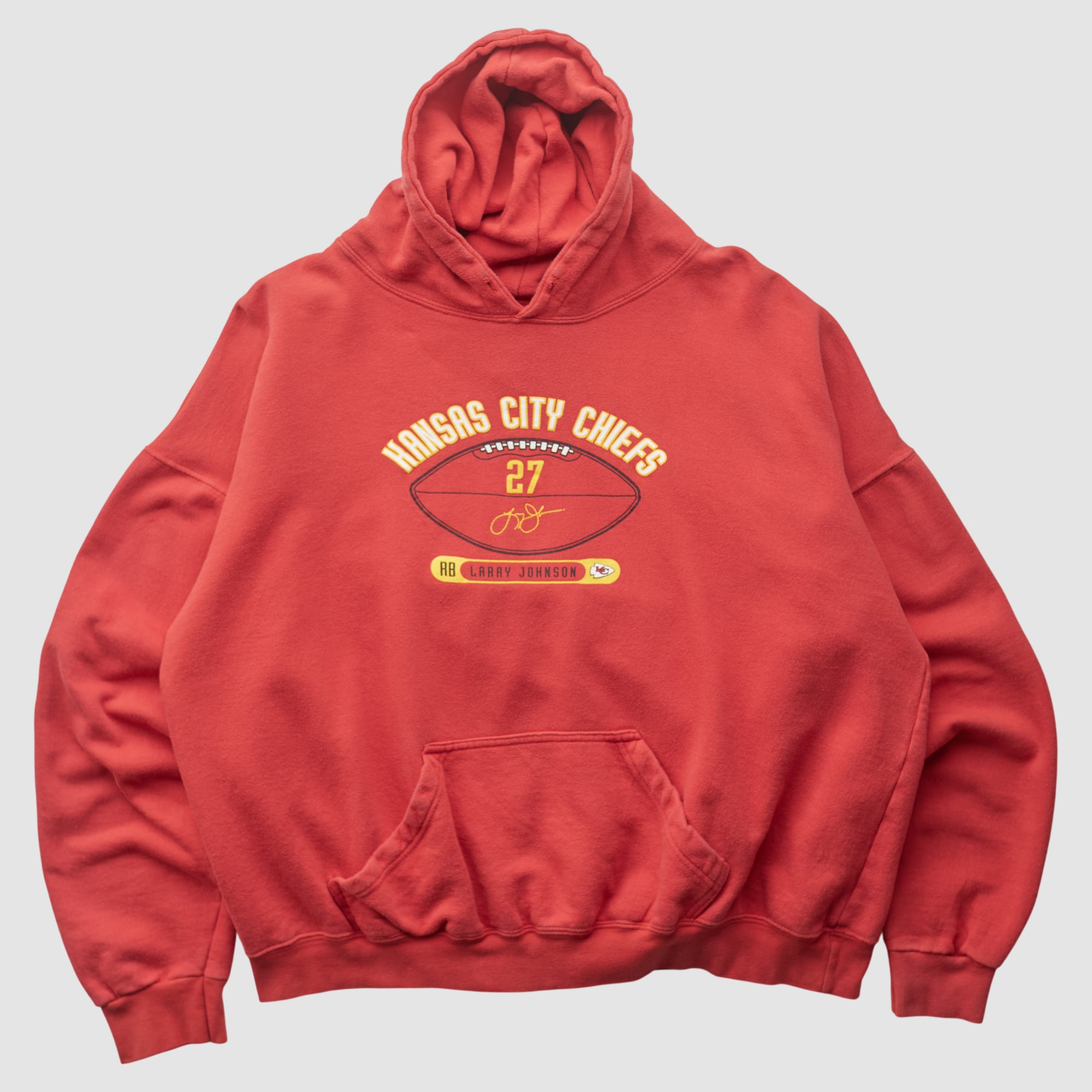 Kansas City Chiefs NFL 2000s Hooded Pullover Sweatshirt - Red - XL