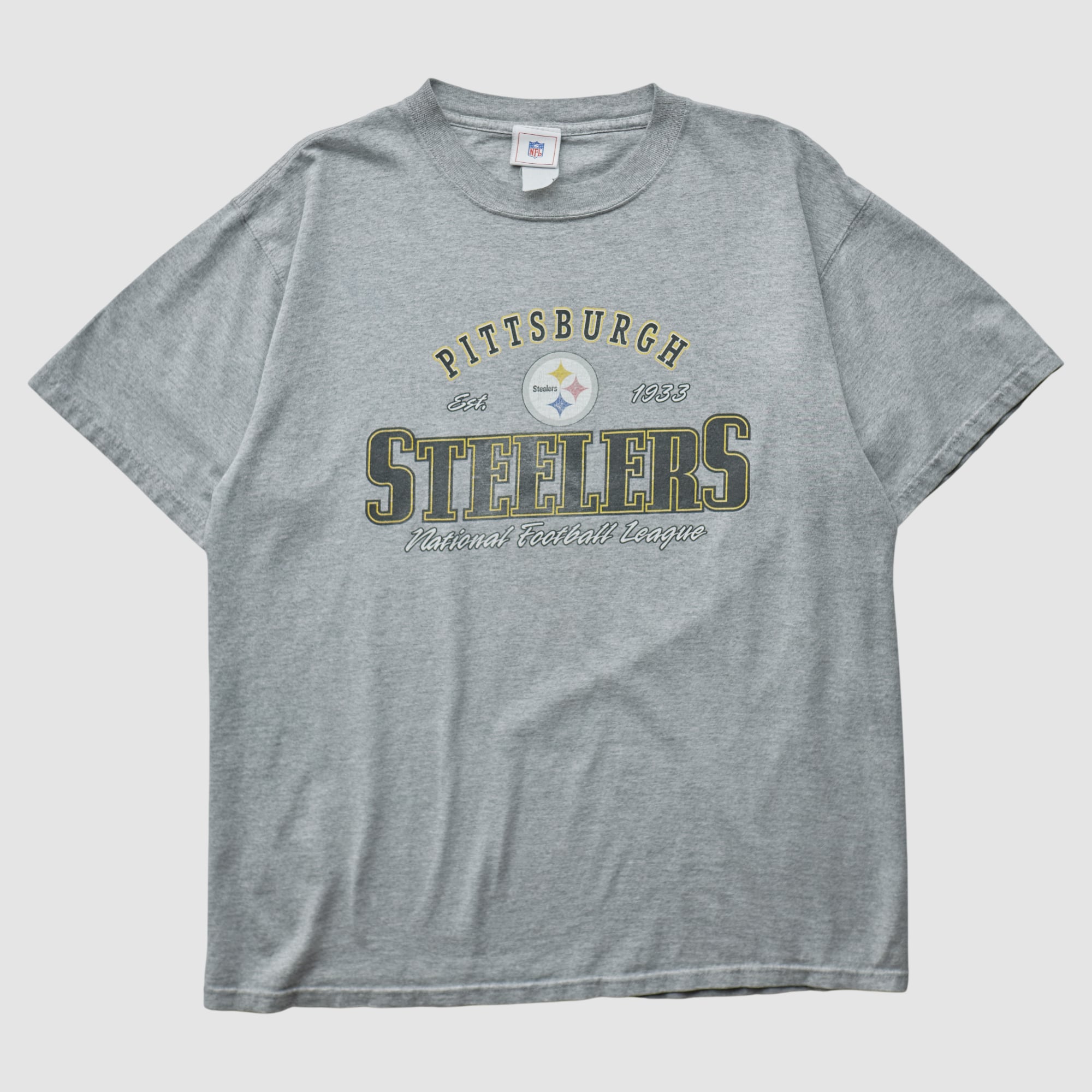 Pittsburgh Steelers NFL 2000s T-shirt - Heather Gray - M