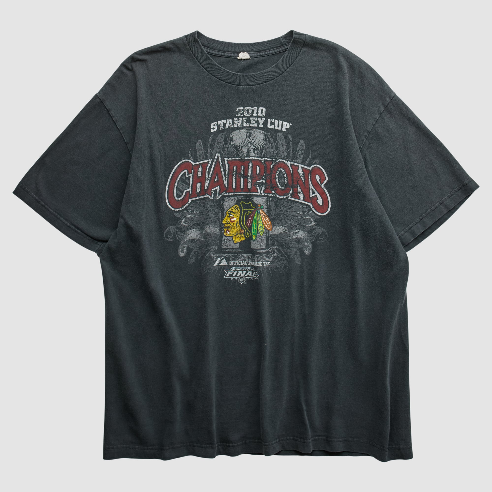 Chicago Blackhawks Majestic 2010 T-shirt - Charcoal - XL