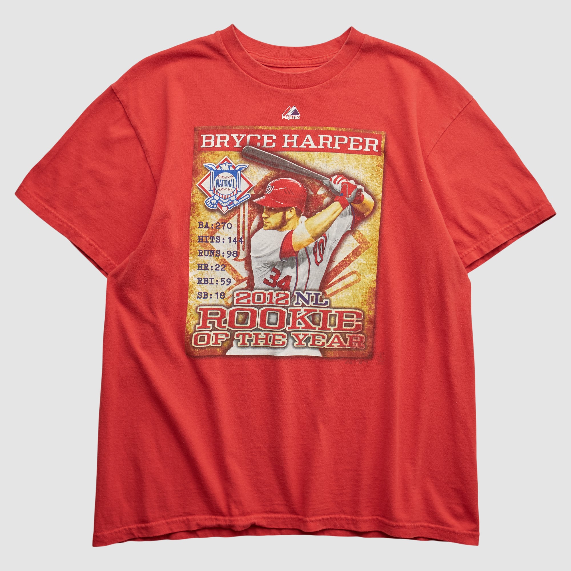 Bryce Harper Majestic 2012 T-shirt - Red - S