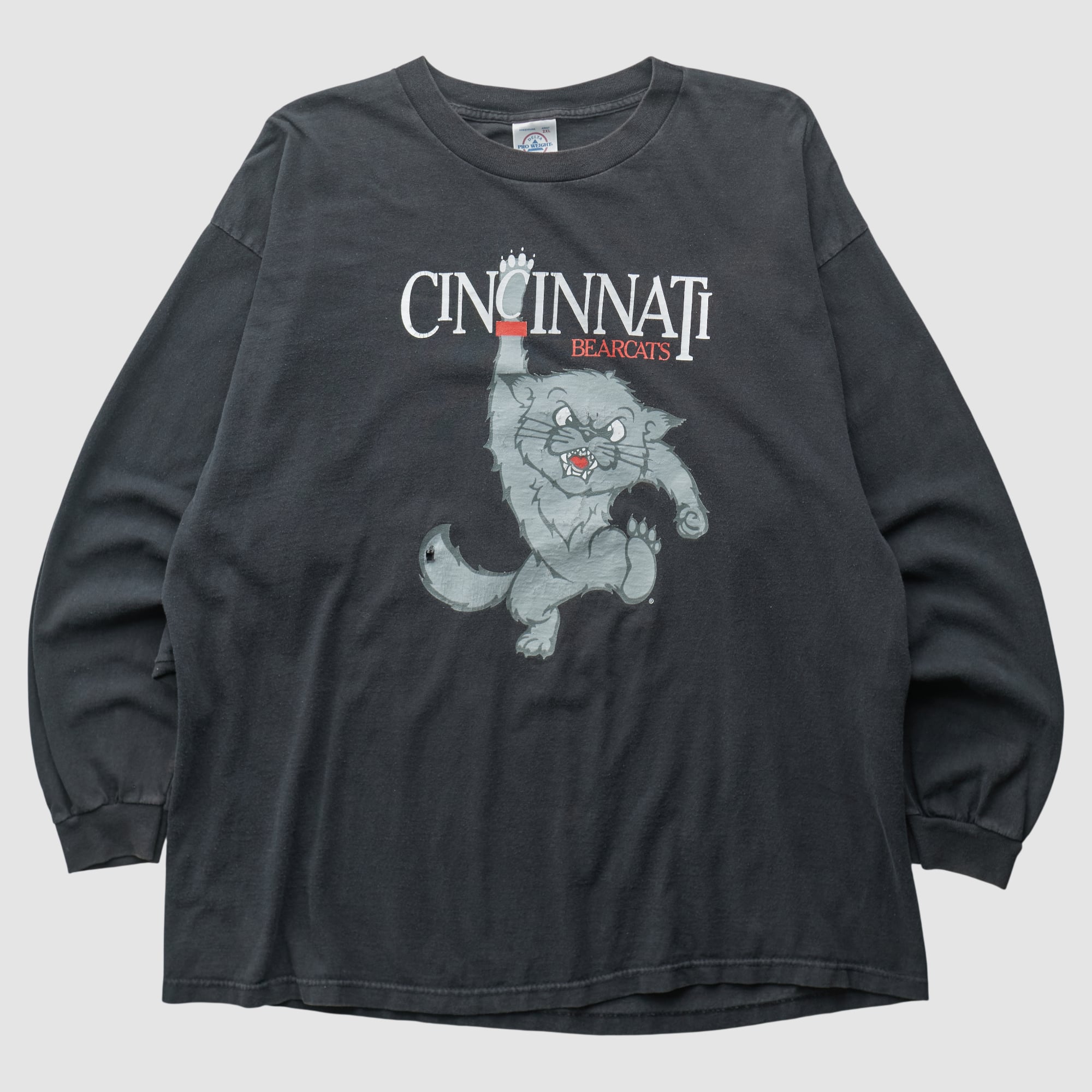 Cincinnati Bearcats Delta 2000s Long Sleeve T-shirt - Black - 2XL