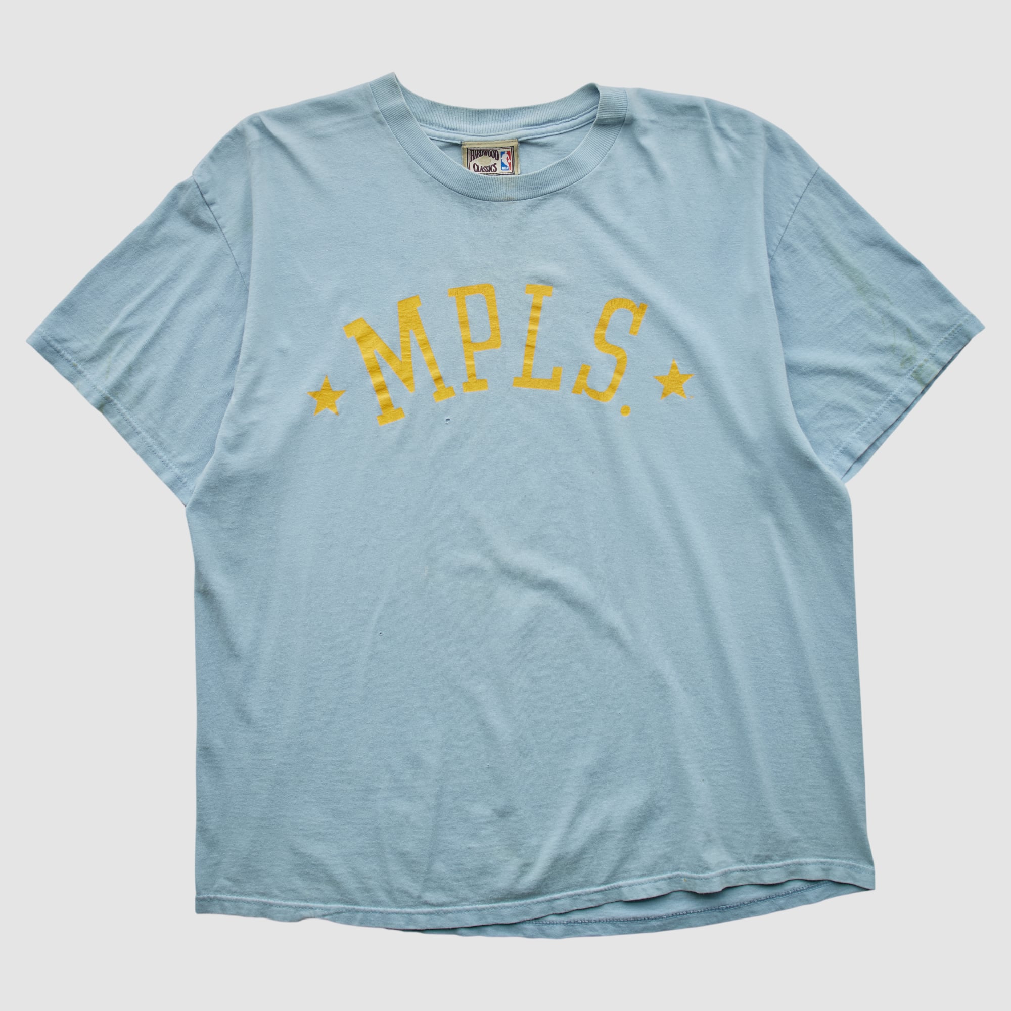 Minneapolis Lakers Majestic 2000s T-shirt - Light Blue - XL