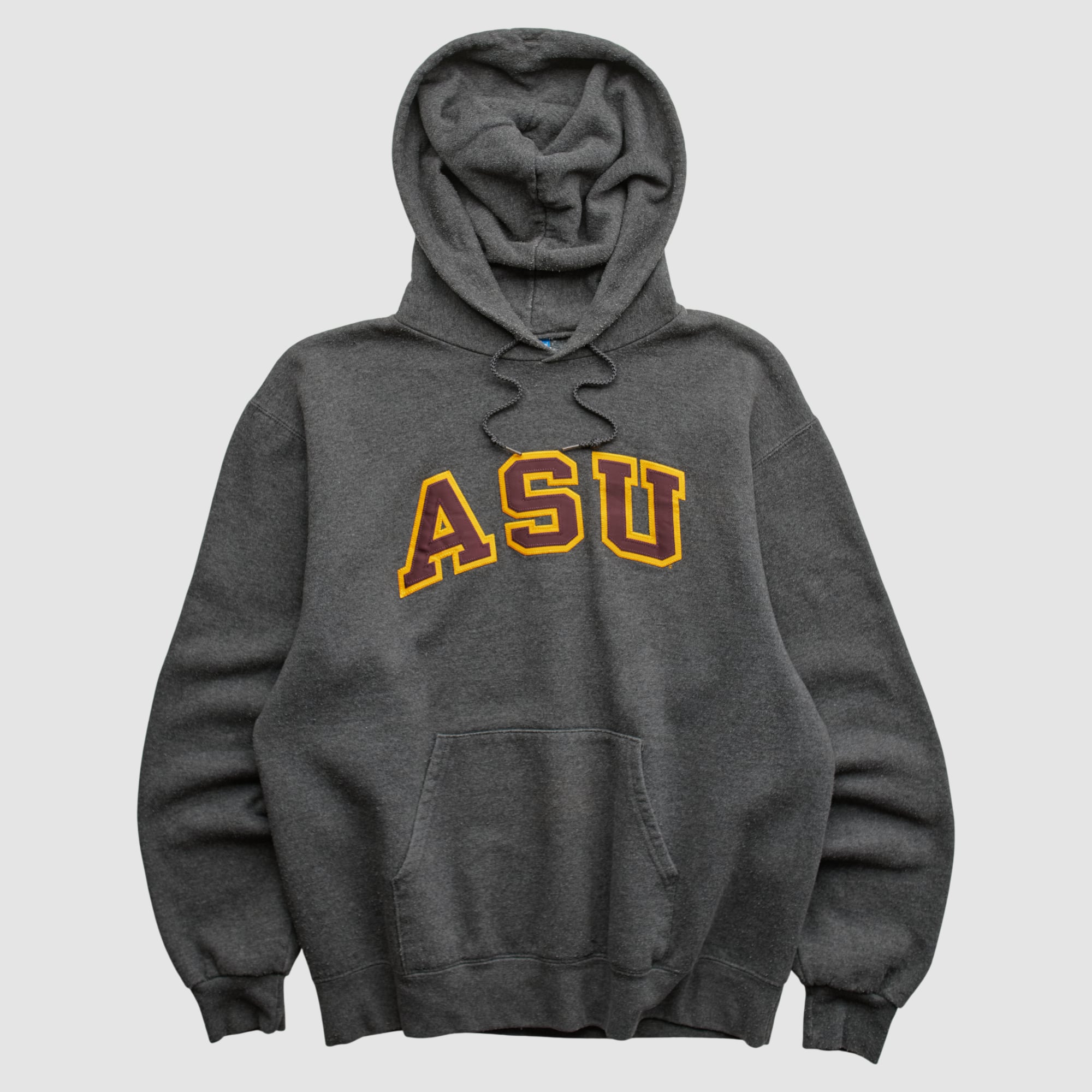 Arizona State Sun Devils Champion 2000s Hooded Pullover Sweatshirt - Dark Heather Gray - XS