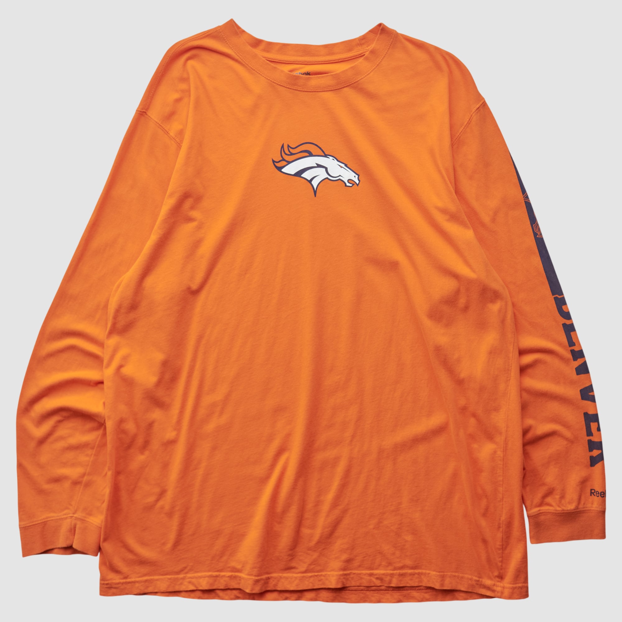 Denver Broncos Reebok 2000s Long Sleeve T-shirt - Orange - XL