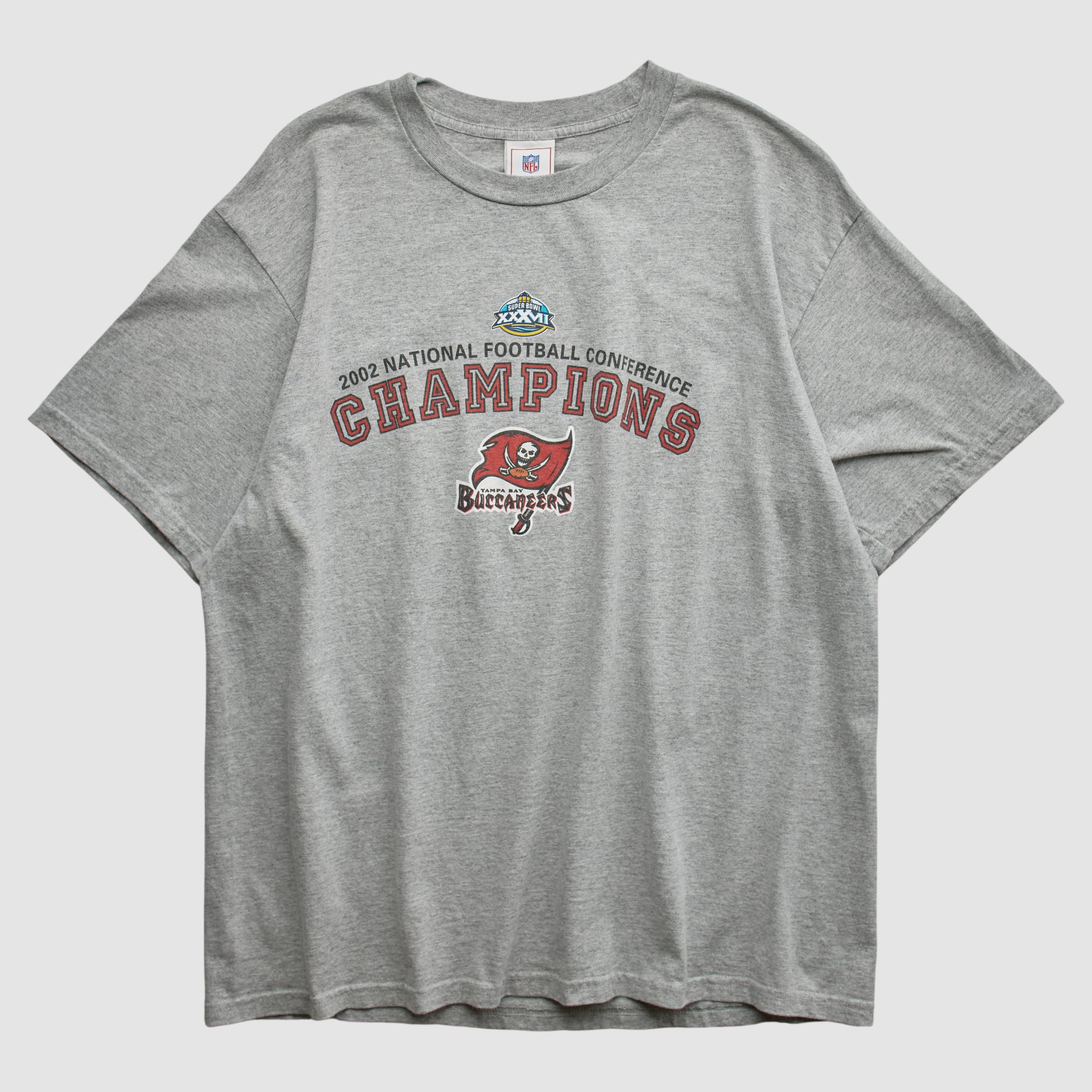 Tampa Bay Buccaneers NFL 2002 T-shirt - Heather Gray - M