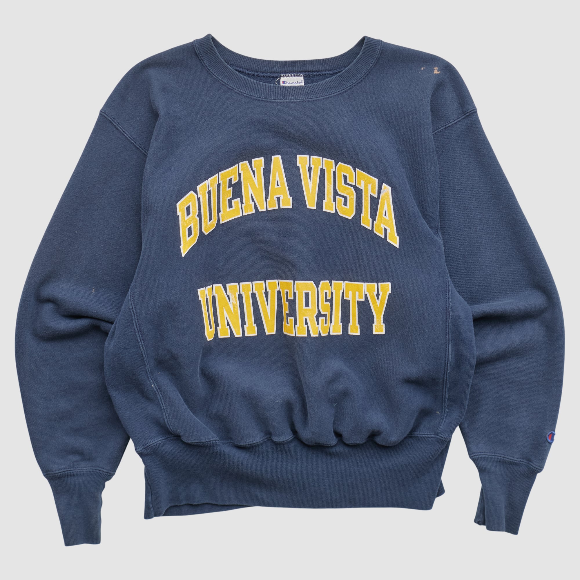 Buena Vista Beavers Champion 90s Pullover Sweatshirt - Blue - S