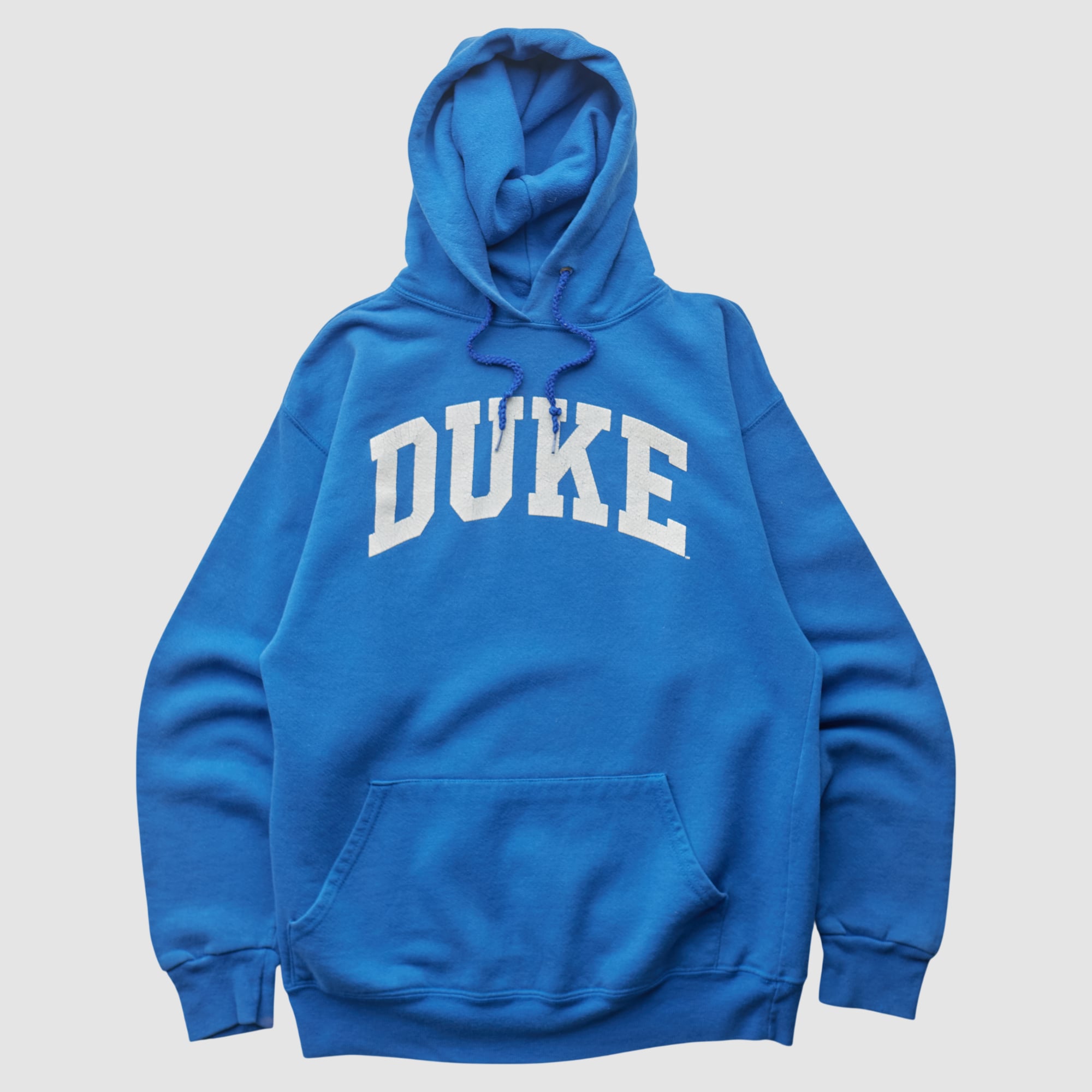 Duke Blue Devils Cotton Exchange 2000s Hooded Pullover Sweatshirt - Blue - XXS