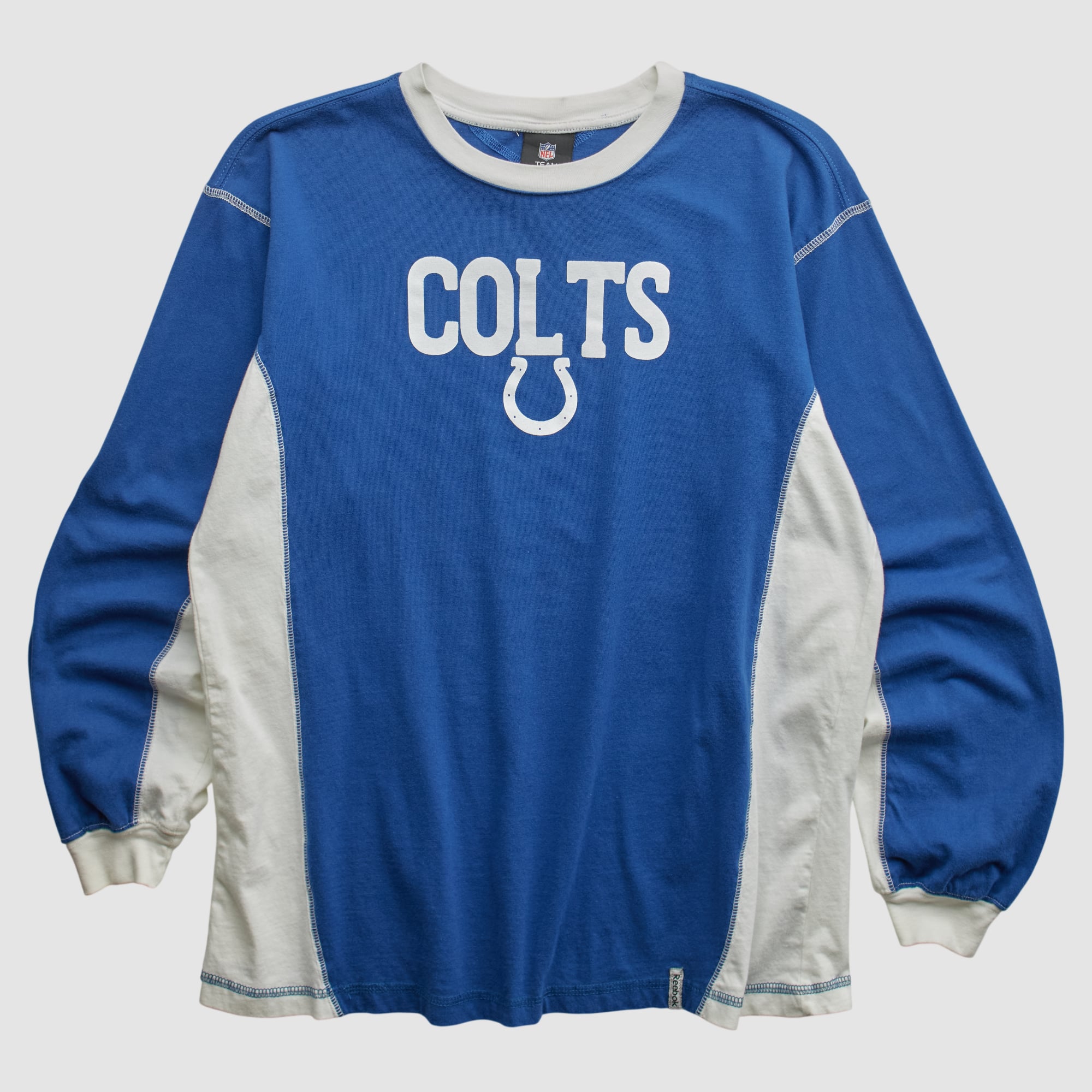 Indianapolis Colts Reebok 2010s Long Sleeve T-shirt - Blue - M