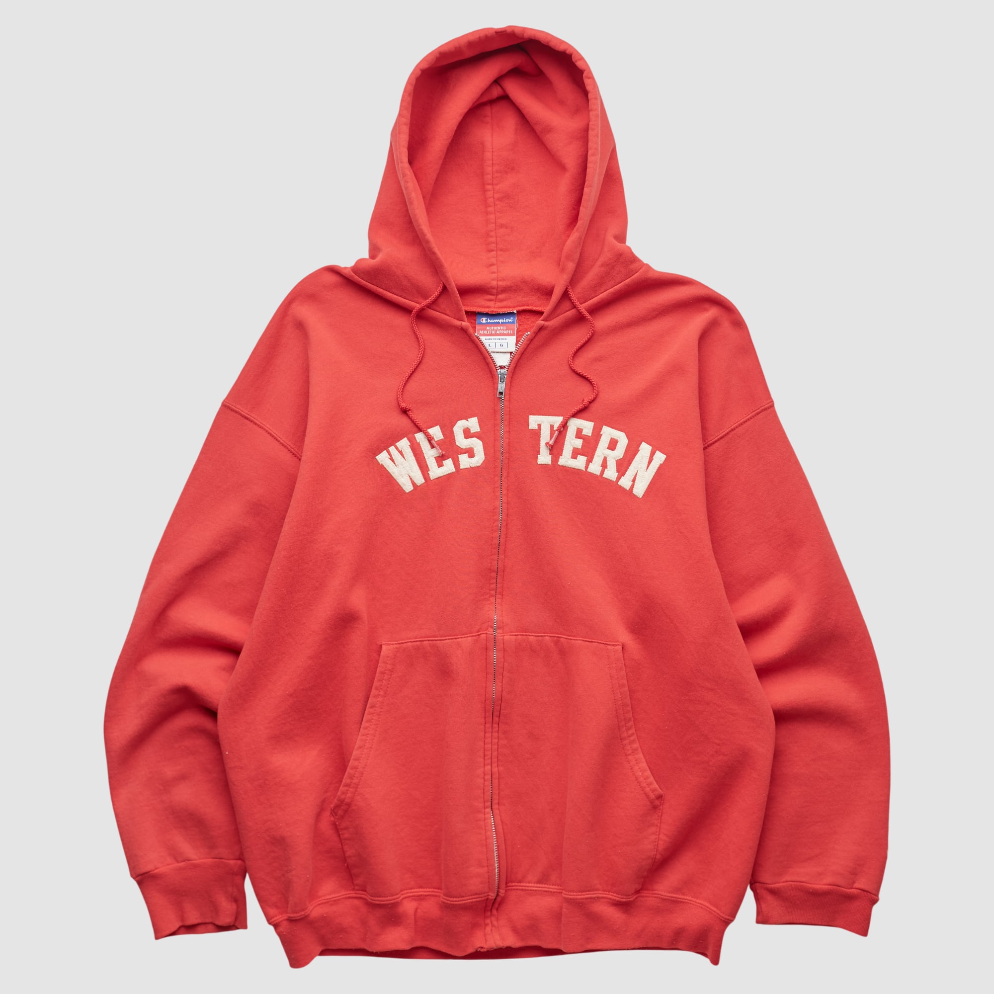 Western Kentucky Hilltoppers Champion 2000s Hooded Full Zip Sweatshirt - Red - XS