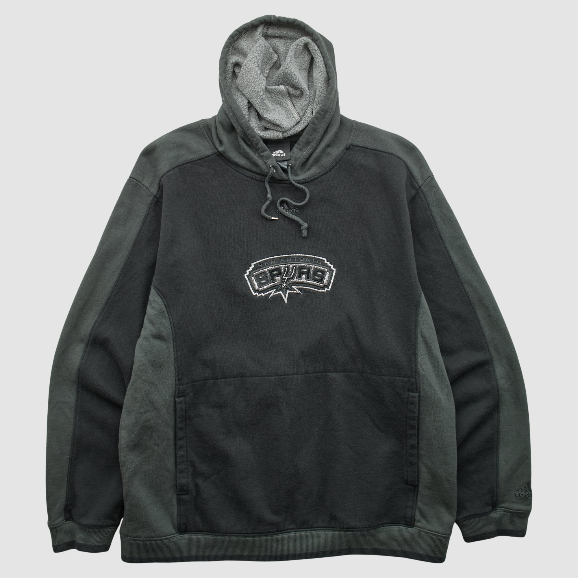 San Antonio Spurs Adidas 2010s Hooded Pullover Sweatshirt - Black - M