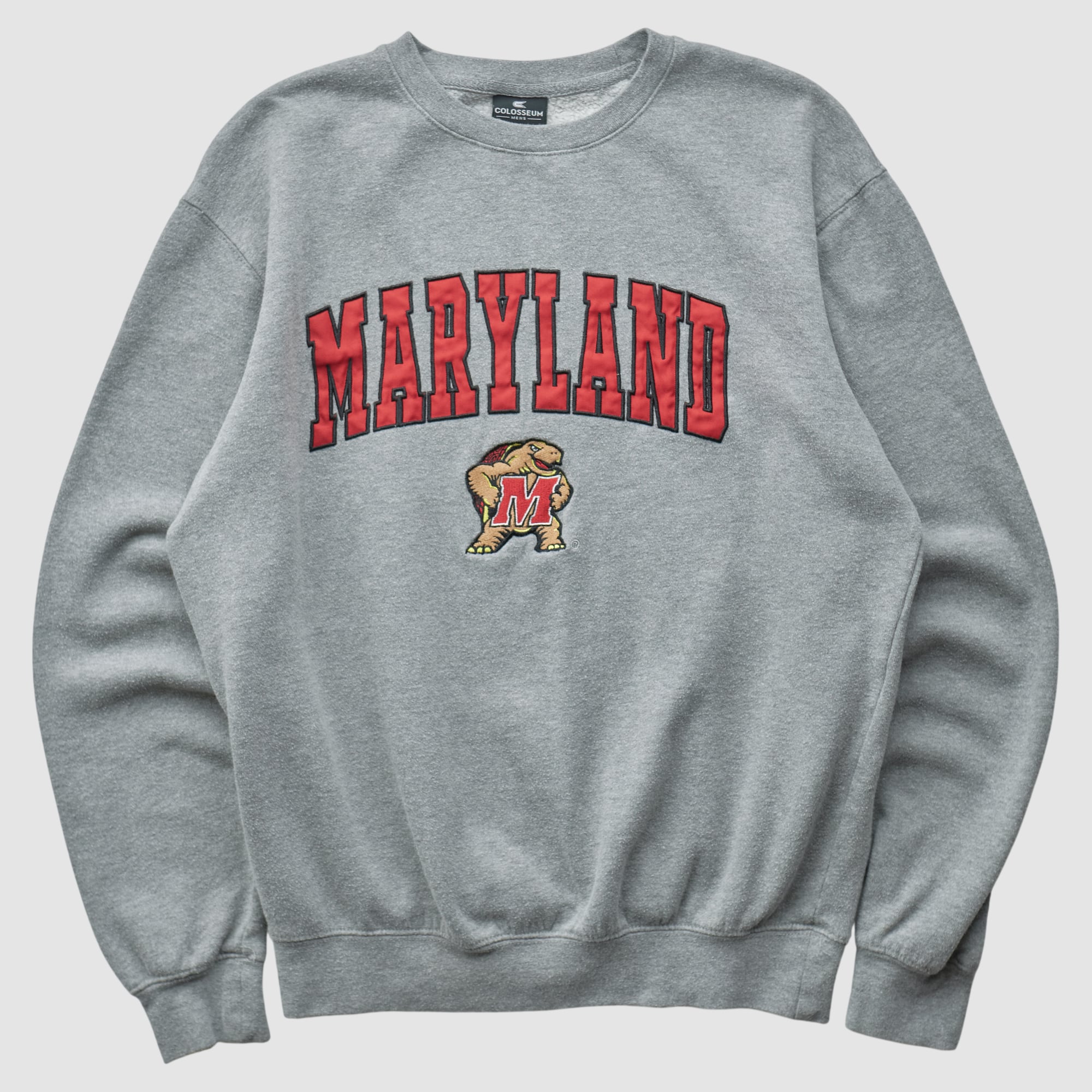 Maryland Terrapins Colosseum 2010s Pullover Sweatshirt - Heather Gray - XS