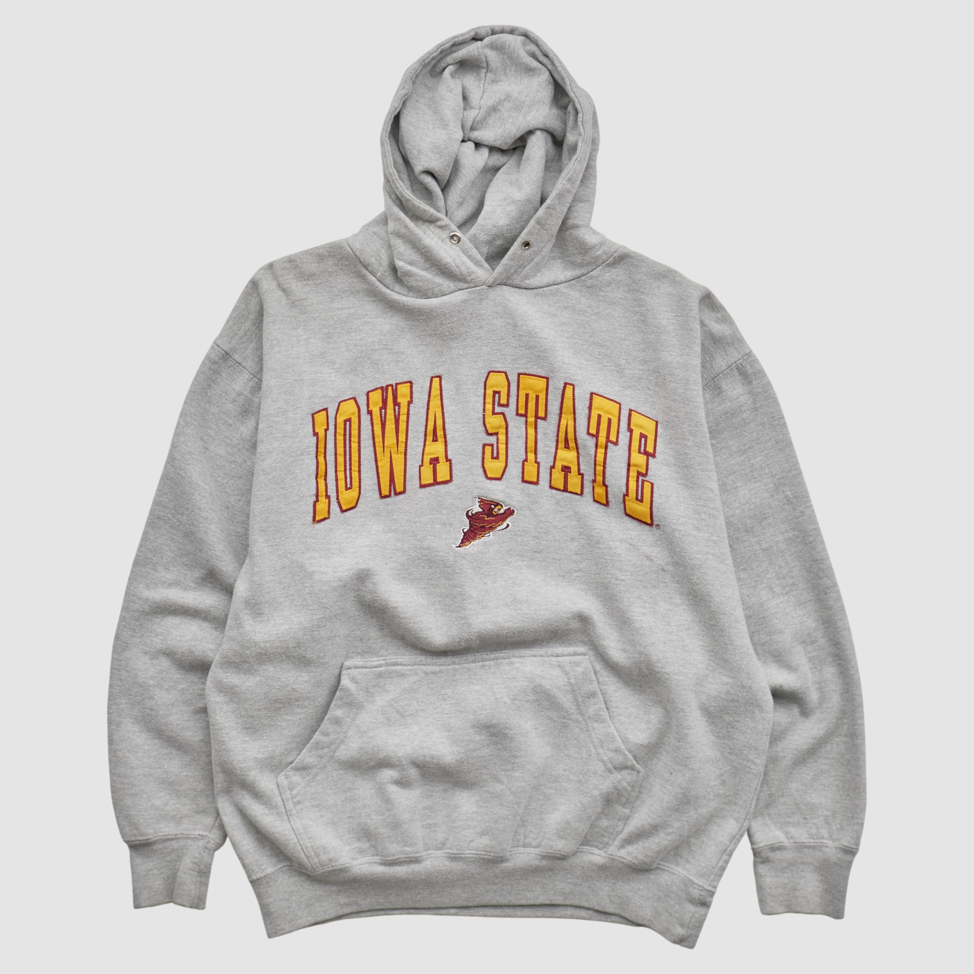 Iowa State Cyclones Old Varsity Brand 2010s Hooded Pullover Sweatshirt - Heather Gray - XS