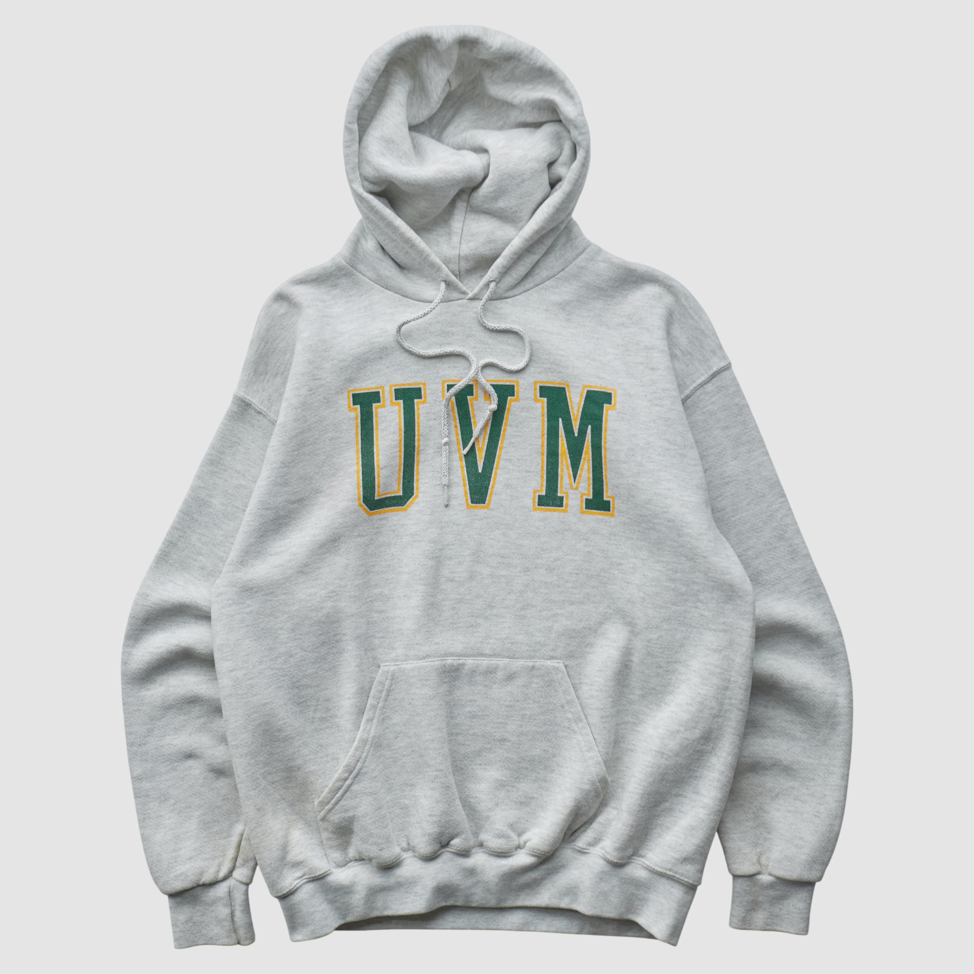 Vermont Catamounts Lee Apparel 90s Hooded Pullover Sweatshirt - Heather Gray - XXS