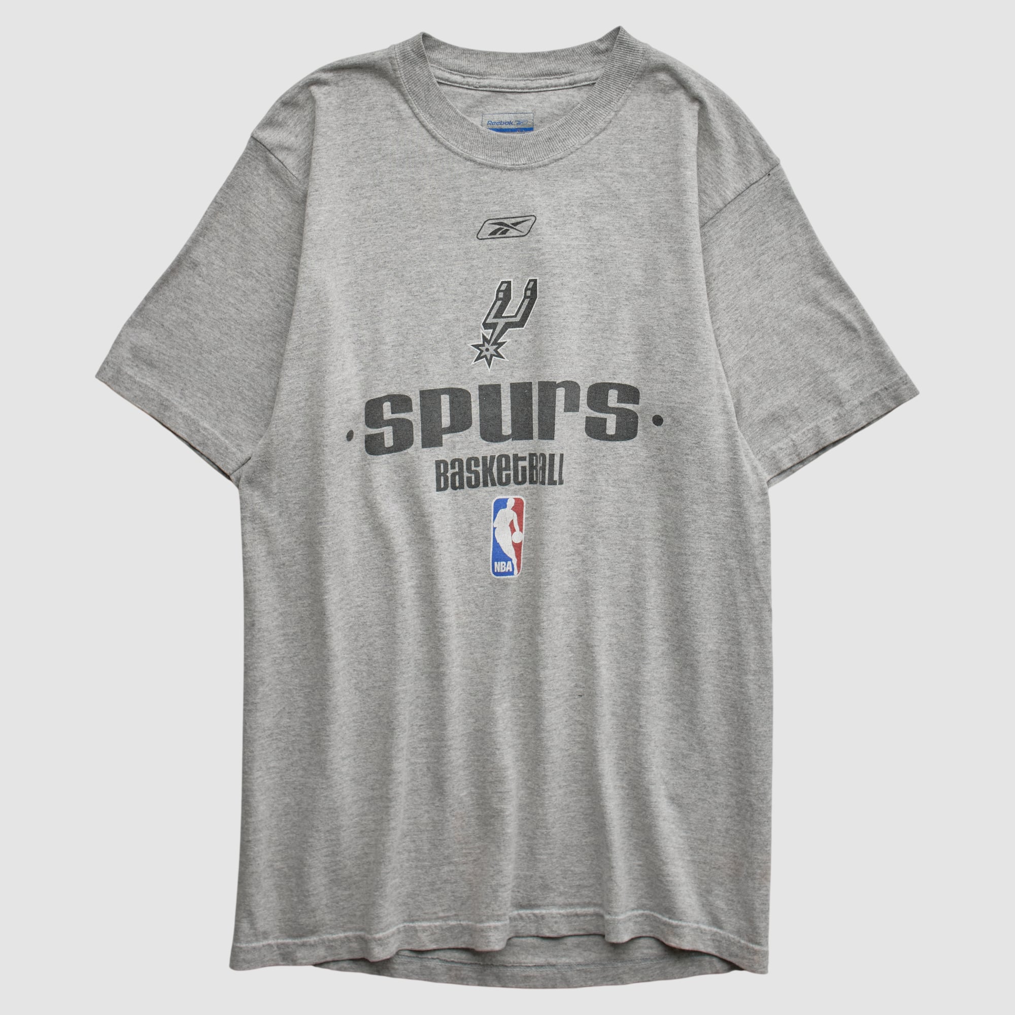 San Antonio Spurs Reebok 2000s T-shirt - Heather Gray - M