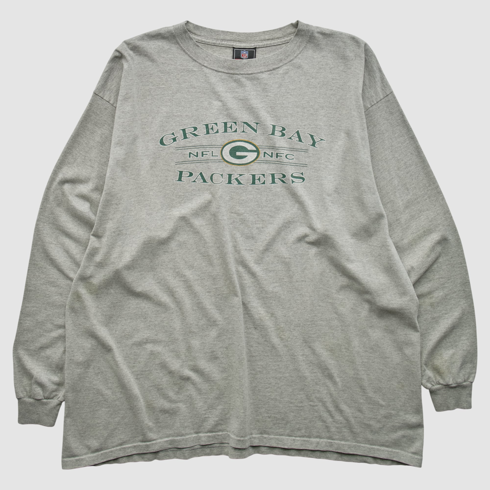 Green Bay Packers NFL 2000s Long Sleeve T-shirt - Heather Gray - 2XL