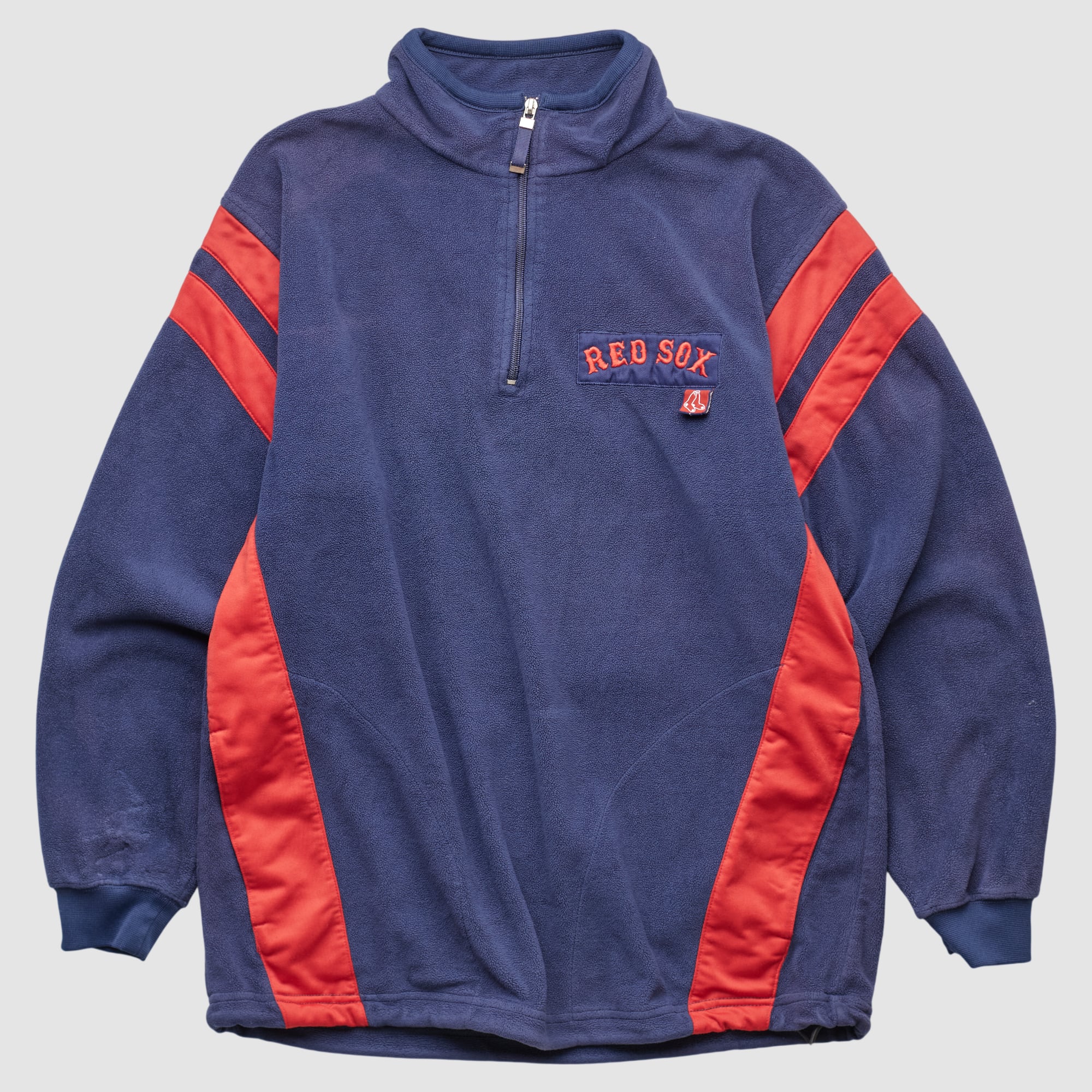 Boston Red Sox Lee Apparel 2000s 1/4 Zip Sweatshirt - Navy - XXS