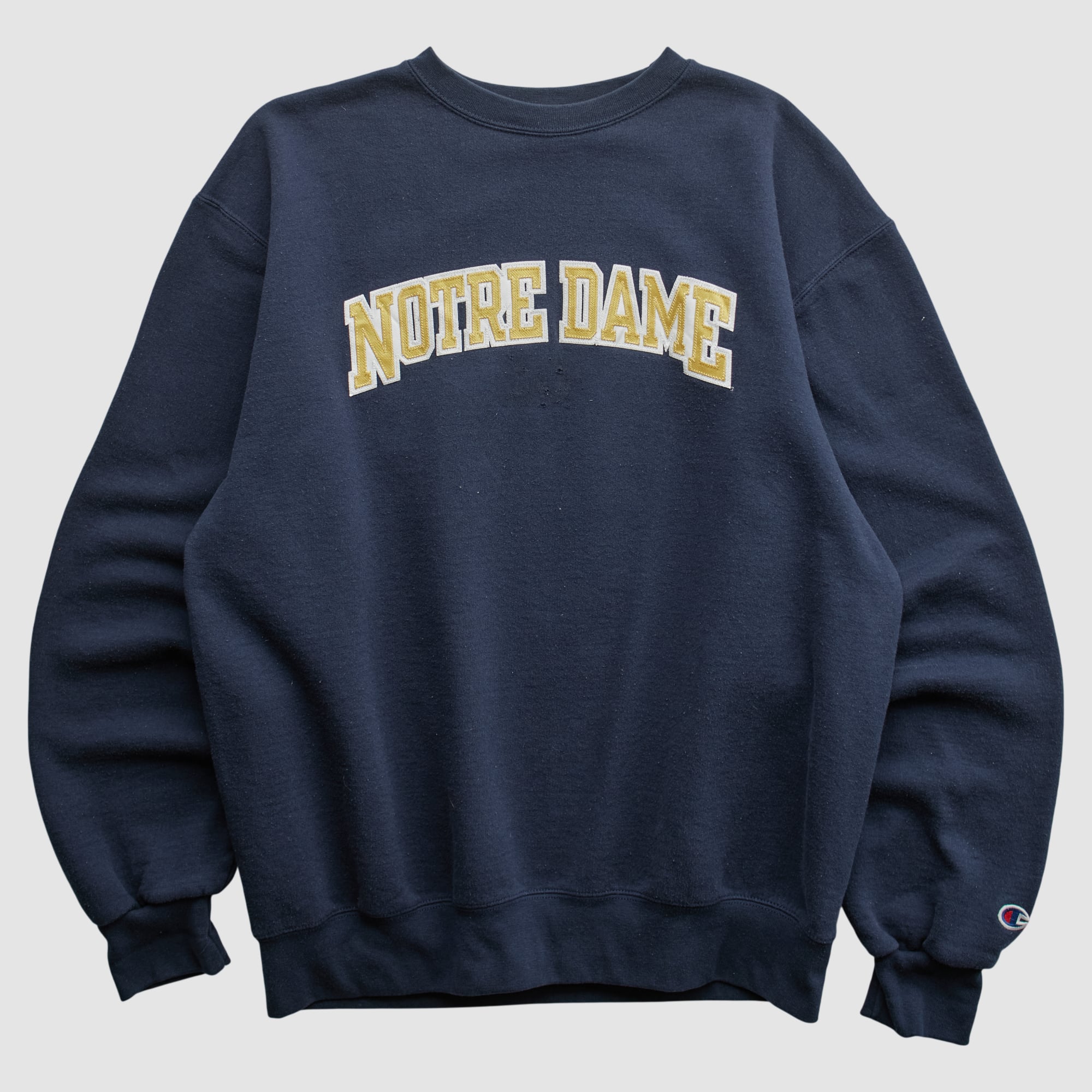 Notre Dame Fighting Irish Champion 2000s Pullover Sweatshirt - Navy - S