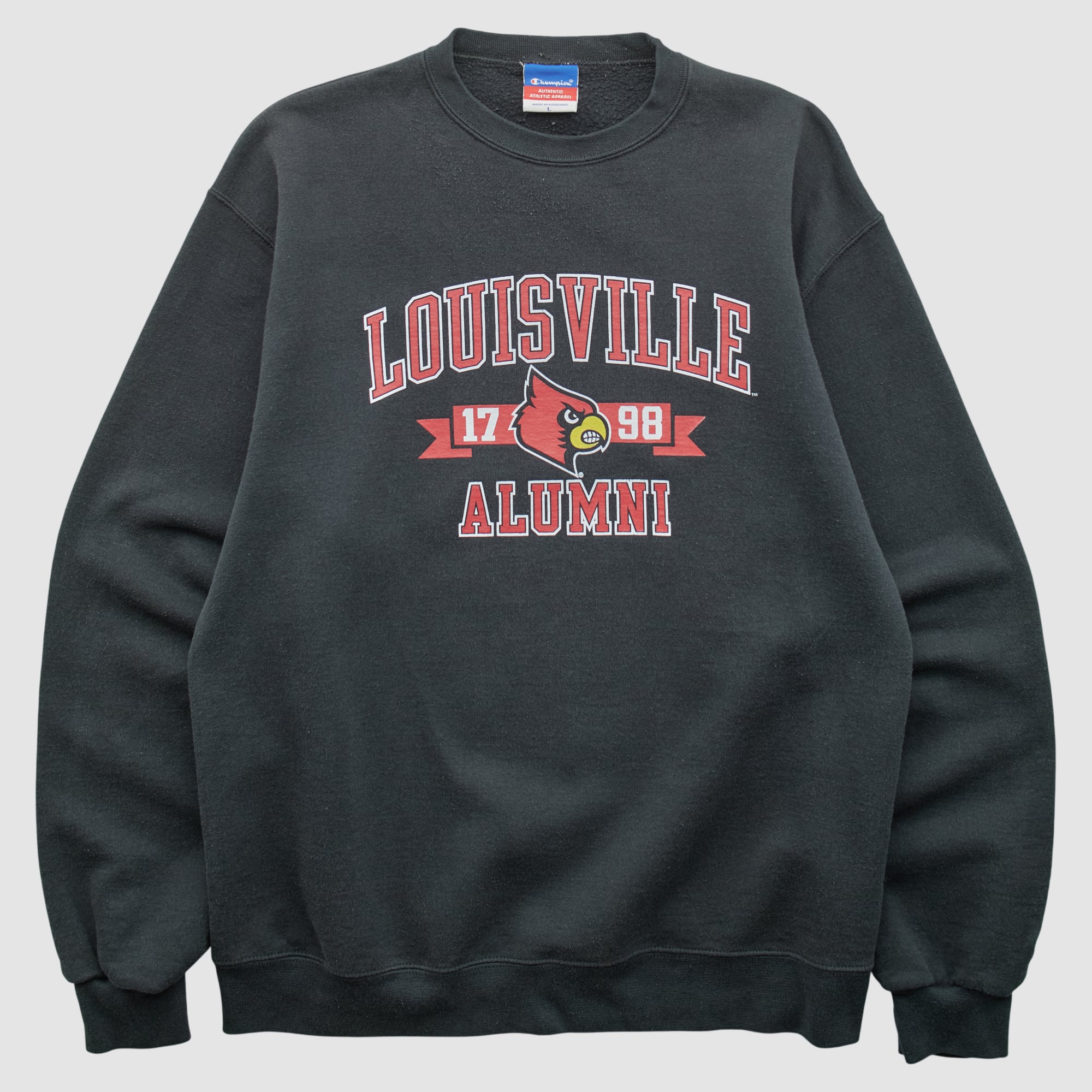 Louisville Cardinals Champion 2000s Pullover Sweatshirt - Black - S