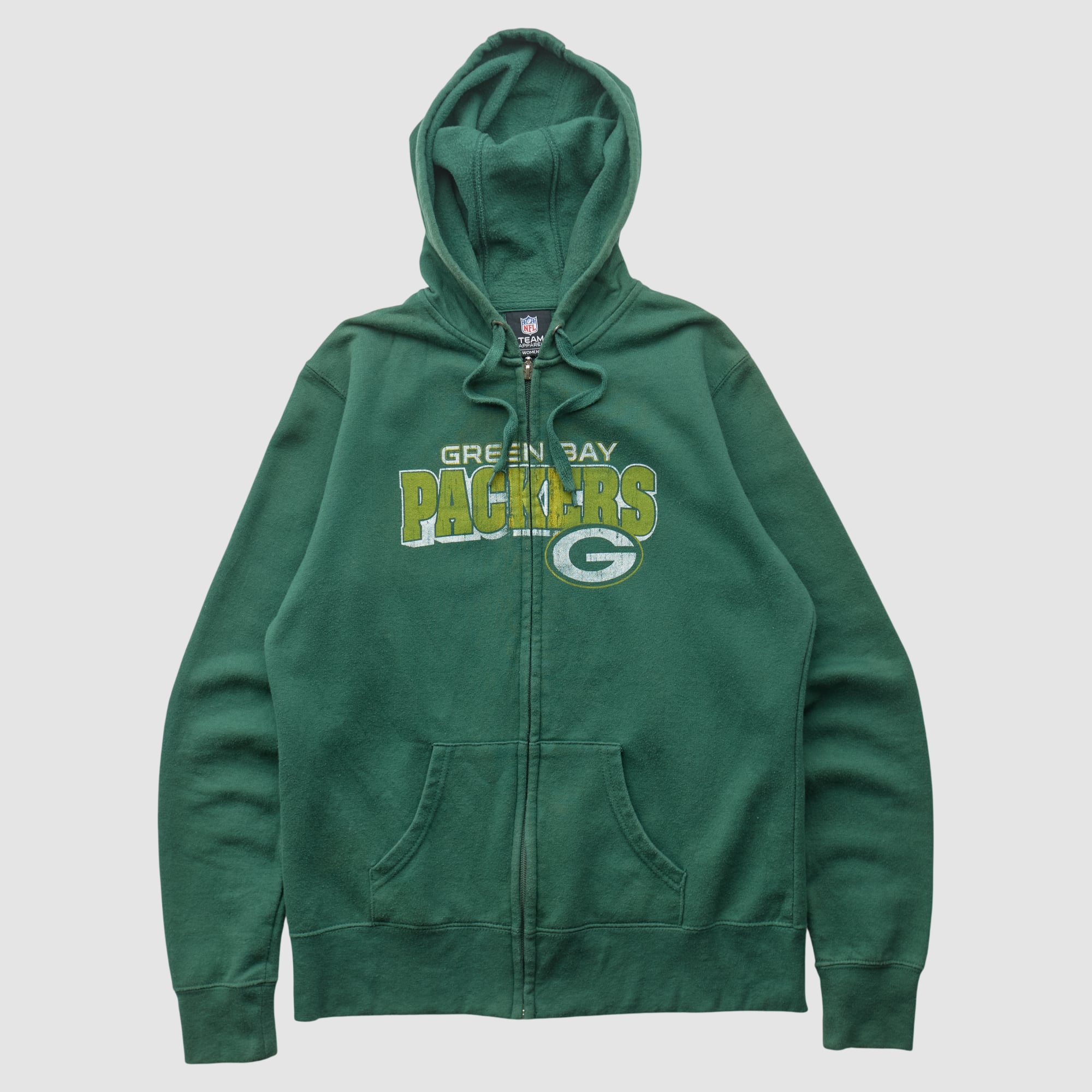Green Bay Packers NFL 2010s Hooded Full Zip Sweatshirt - Green - S