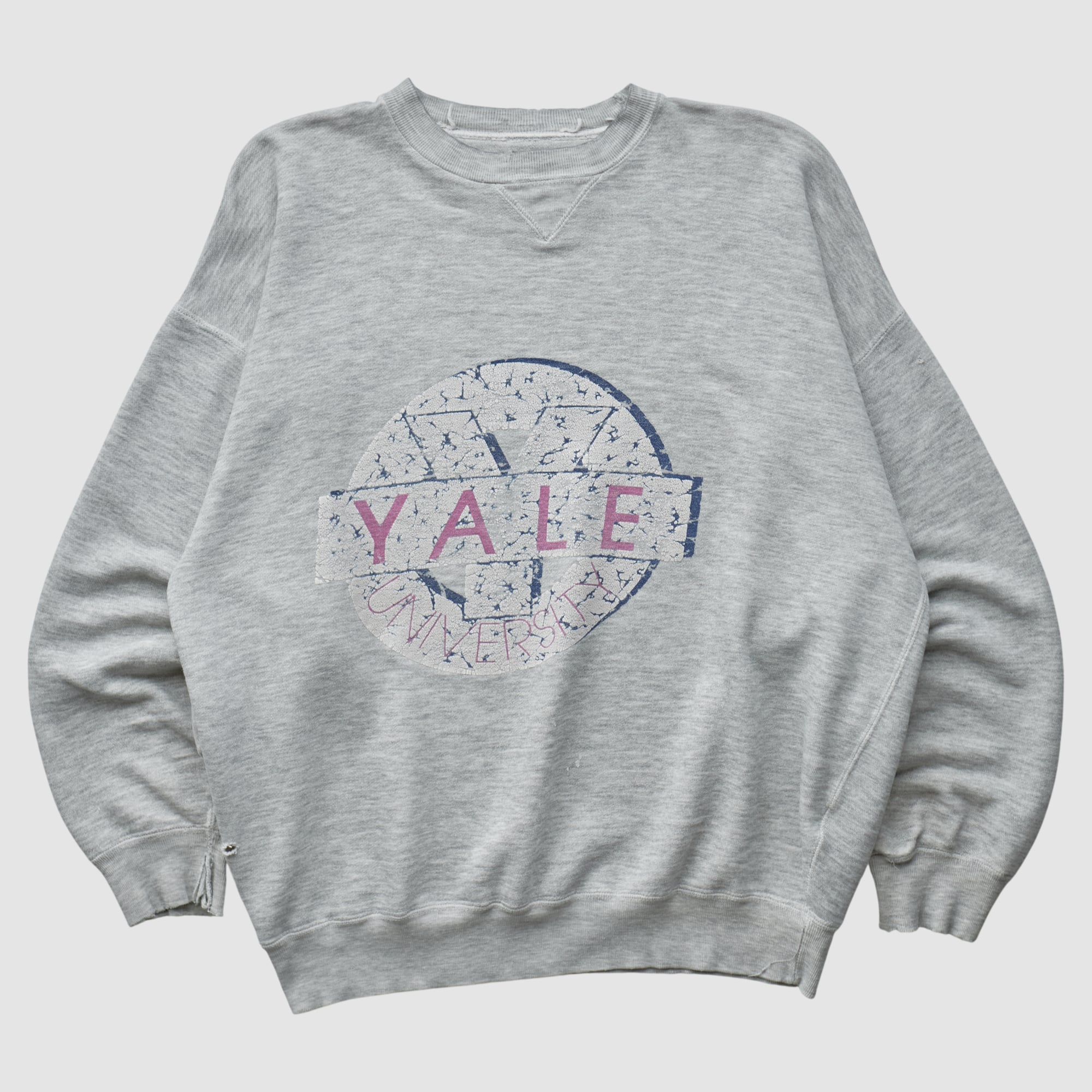 Yale Bulldogs 90s Pullover Sweatshirt - Heather Gray - M