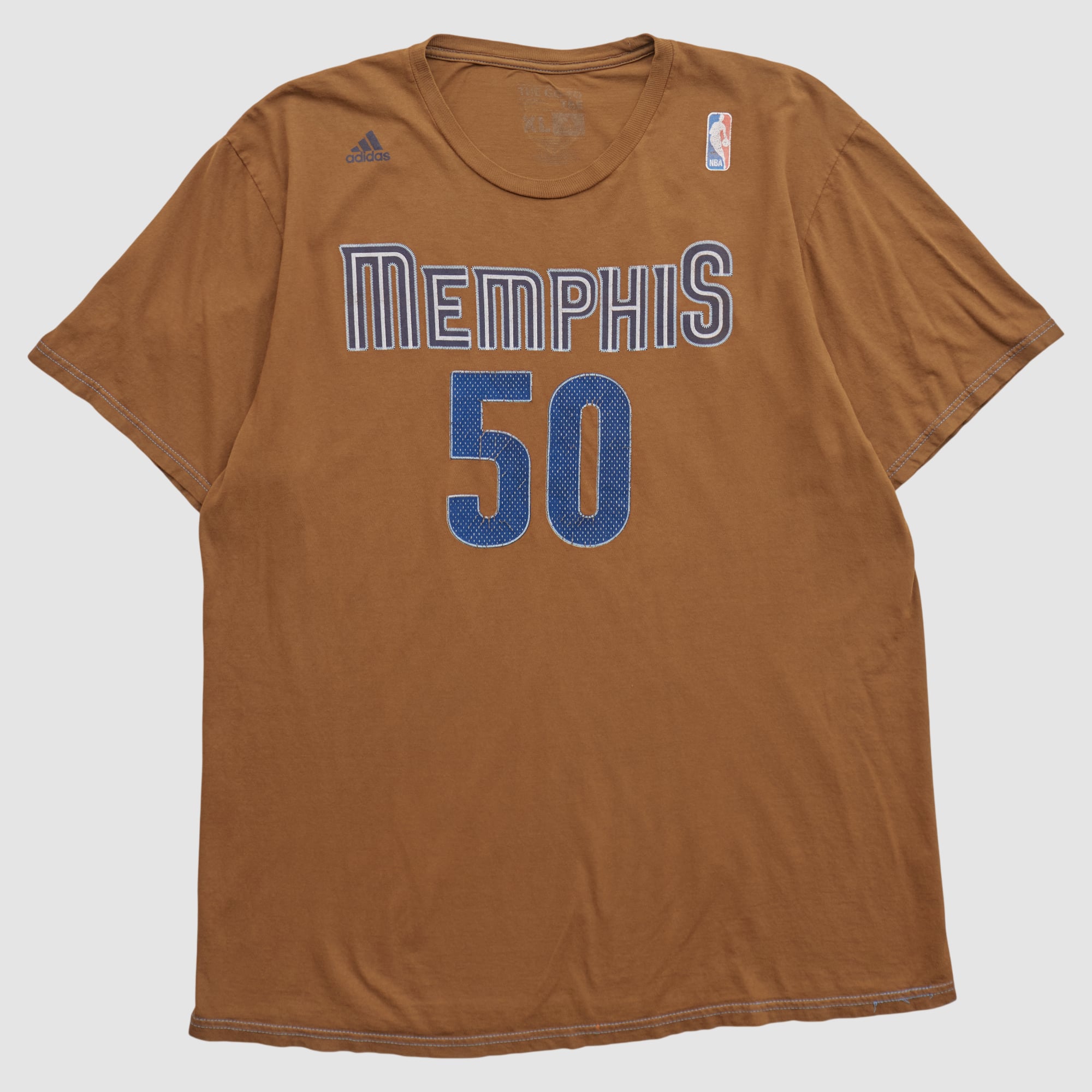 Memphis Grizzlies Adidas 2010s T-shirt - Clay - L