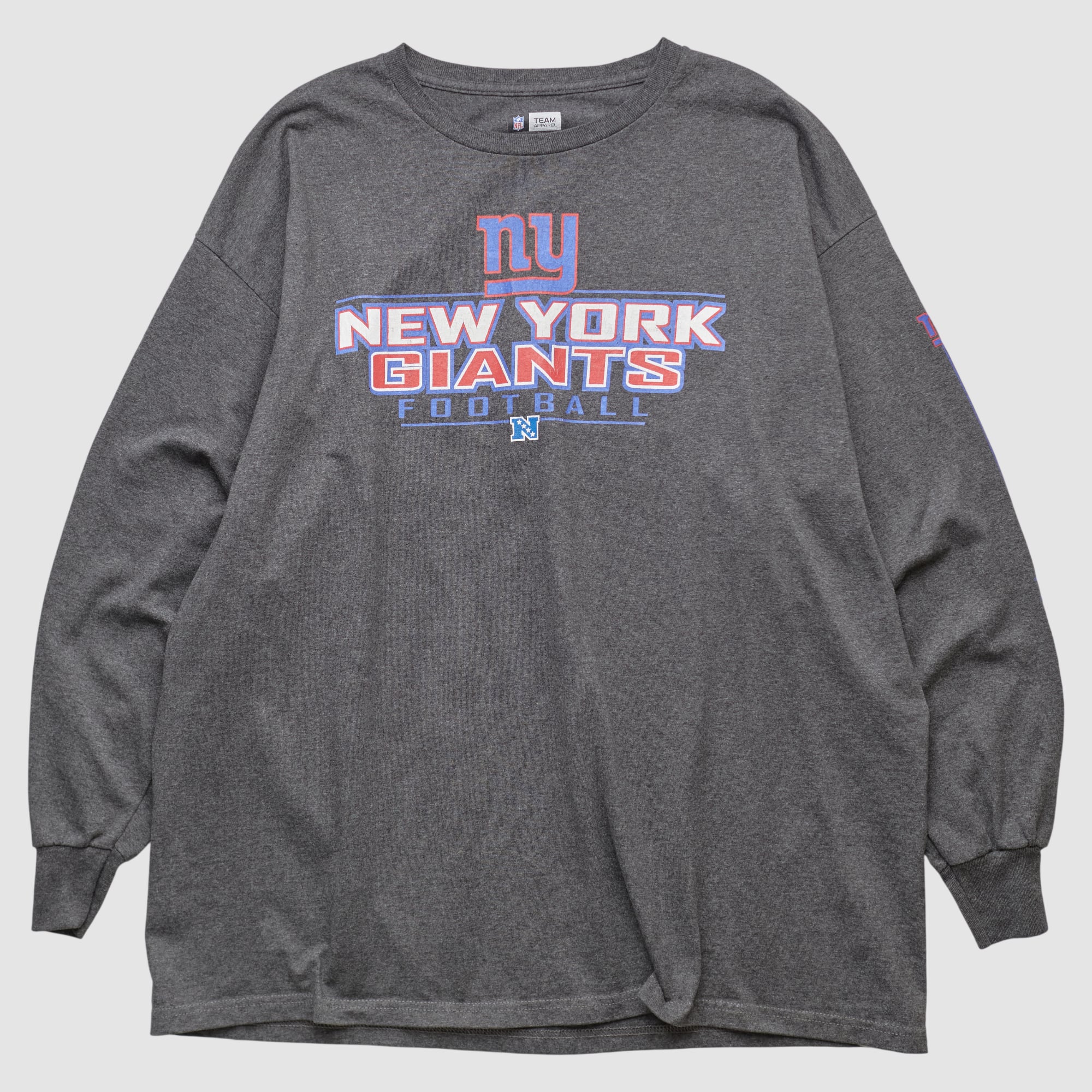 New York Giants NFL 2010s Long Sleeve T-shirt - Dark Heather Gray - 2XL