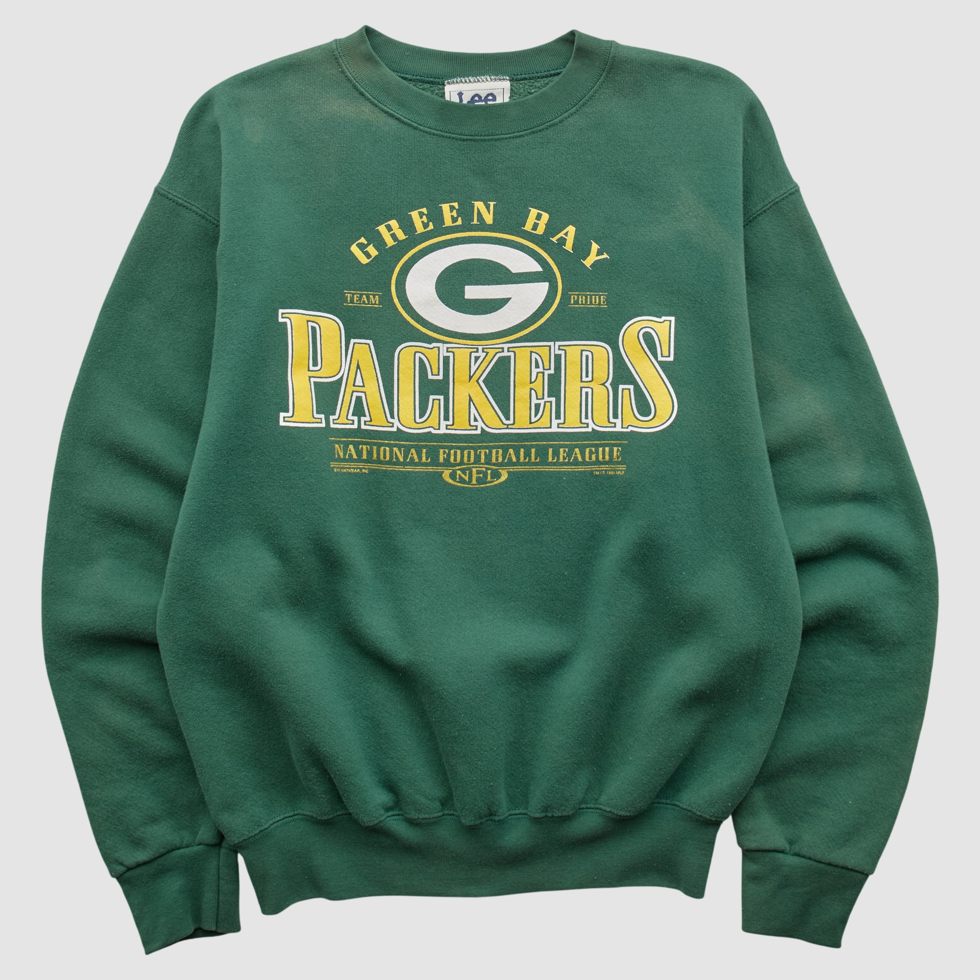 Green Bay Packers Lee Apparel 90s Pullover Sweatshirt - Green - S