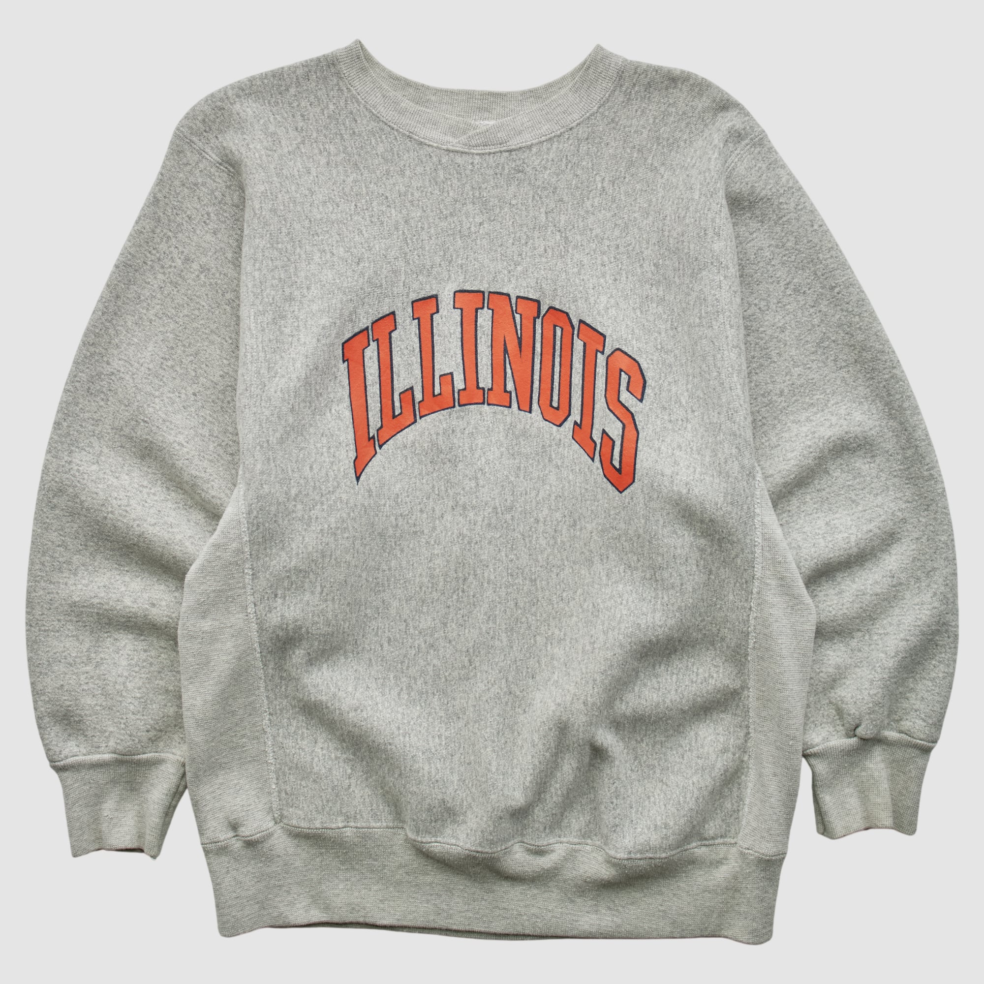 Illinois Fighting Illini Hanes 90s Pullover Sweatshirt - Heather Gray - XS