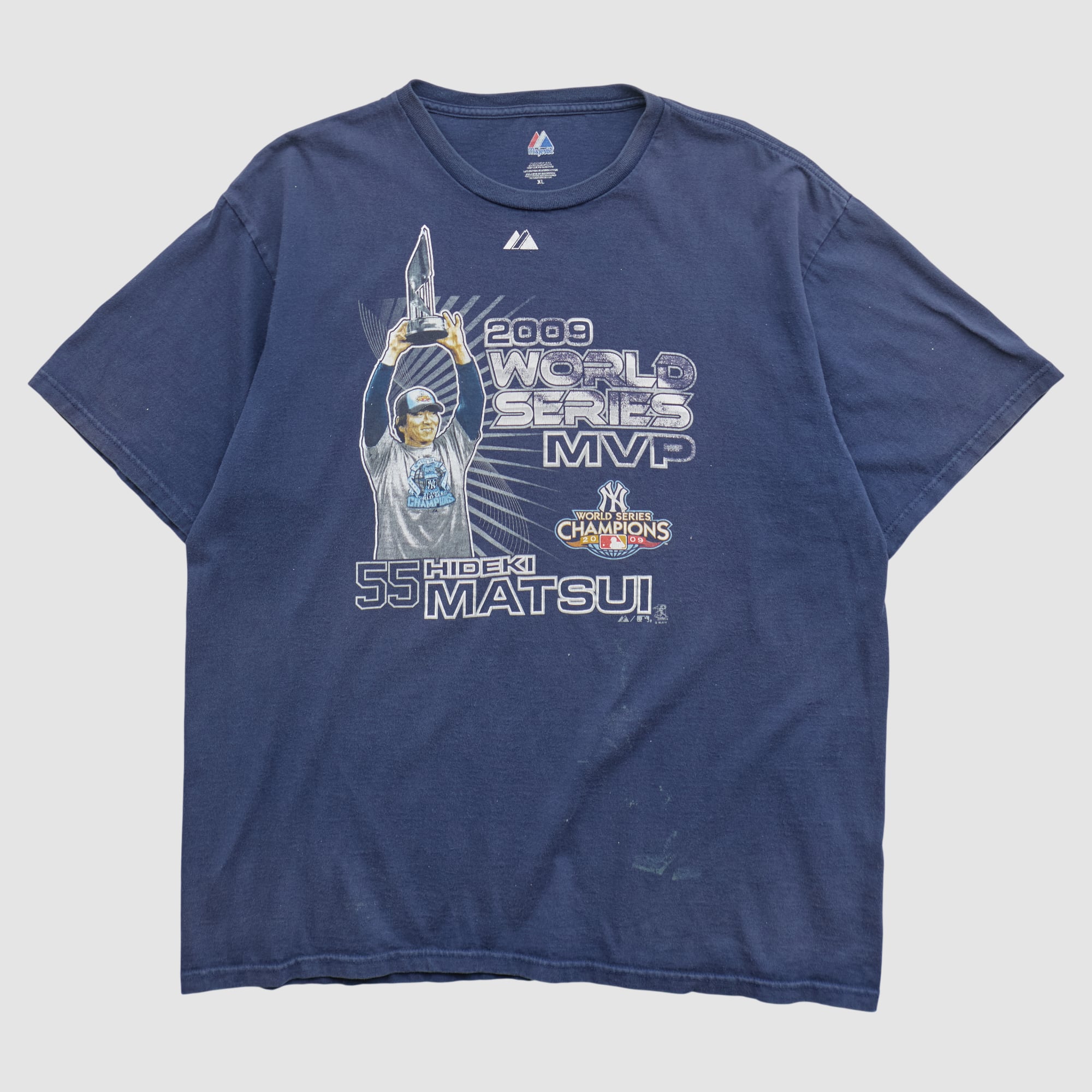 Hideki Matsui Majestic 2009 T-shirt - Navy - XL