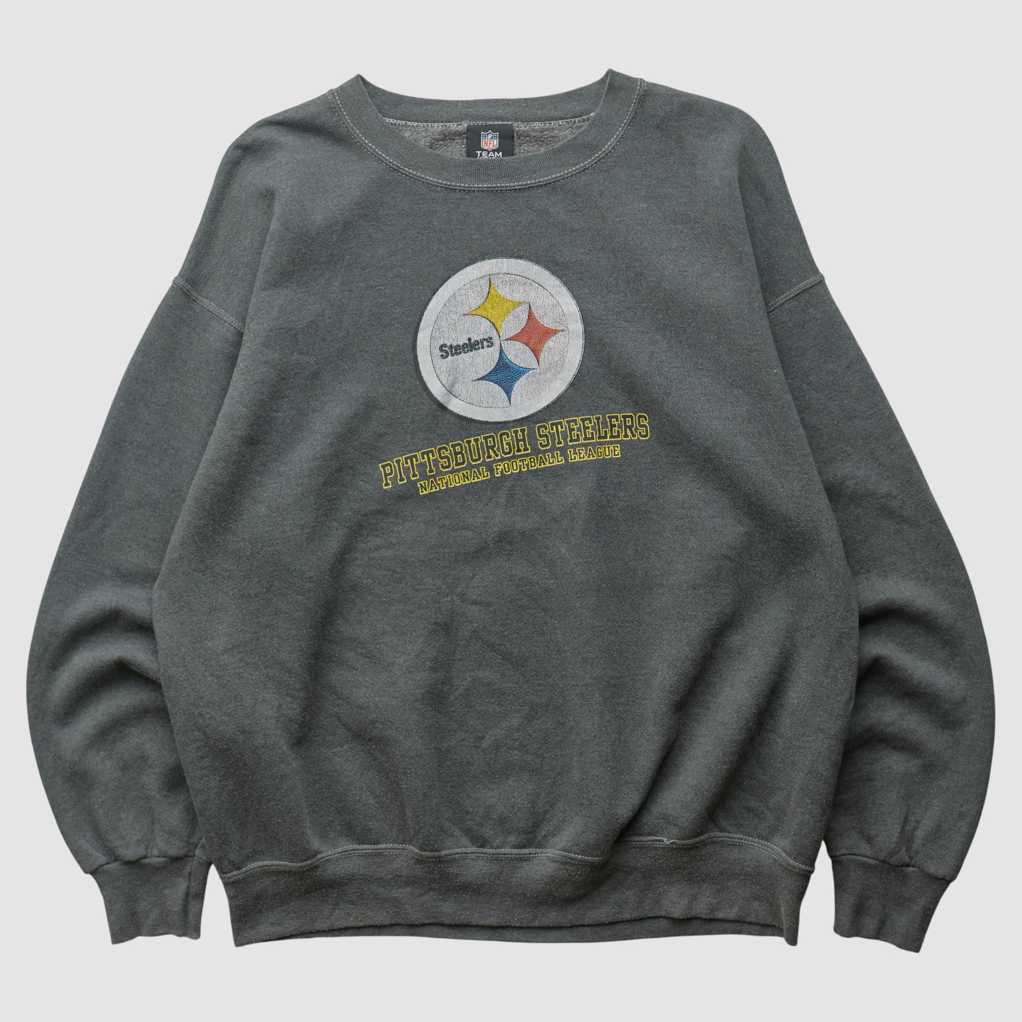 Pittsburgh Steelers NFL 2010s Pullover Sweatshirt - Dark Heather Gray - L