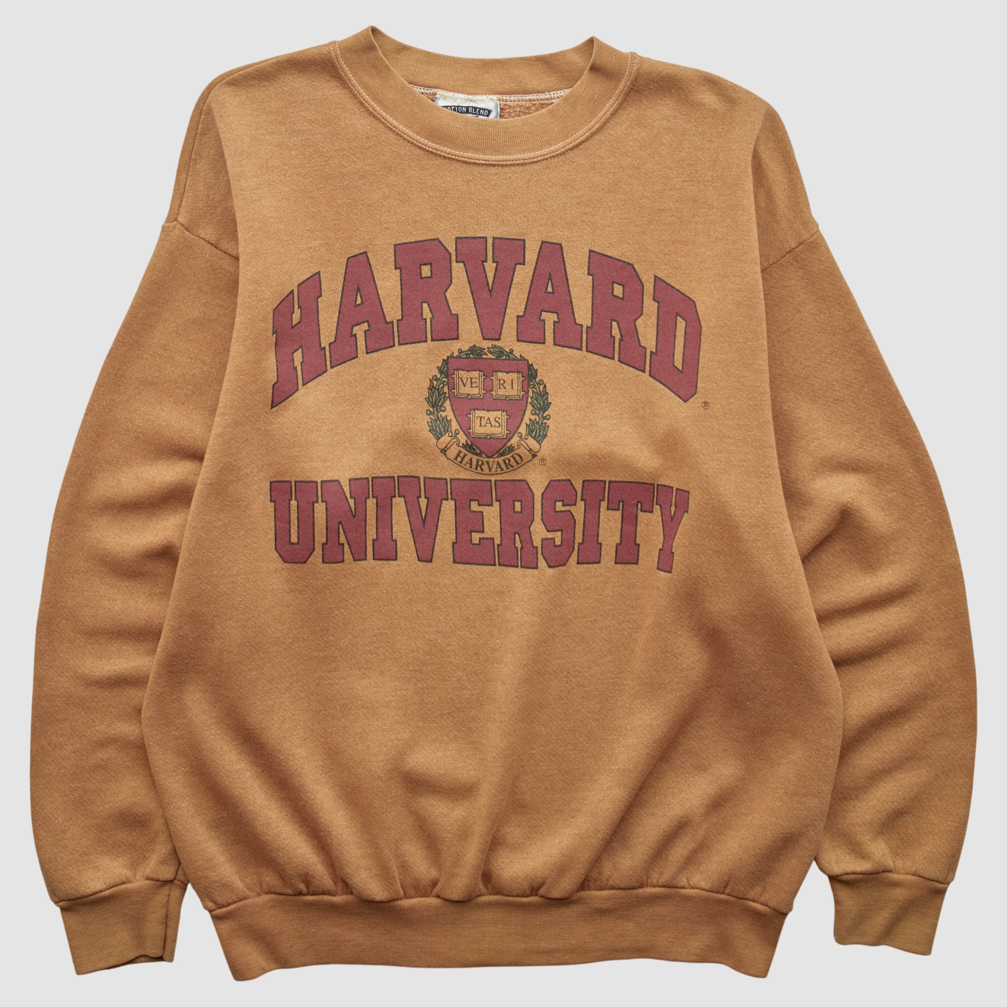 Harvard Crimson 90s Pullover Sweatshirt - Clay - S