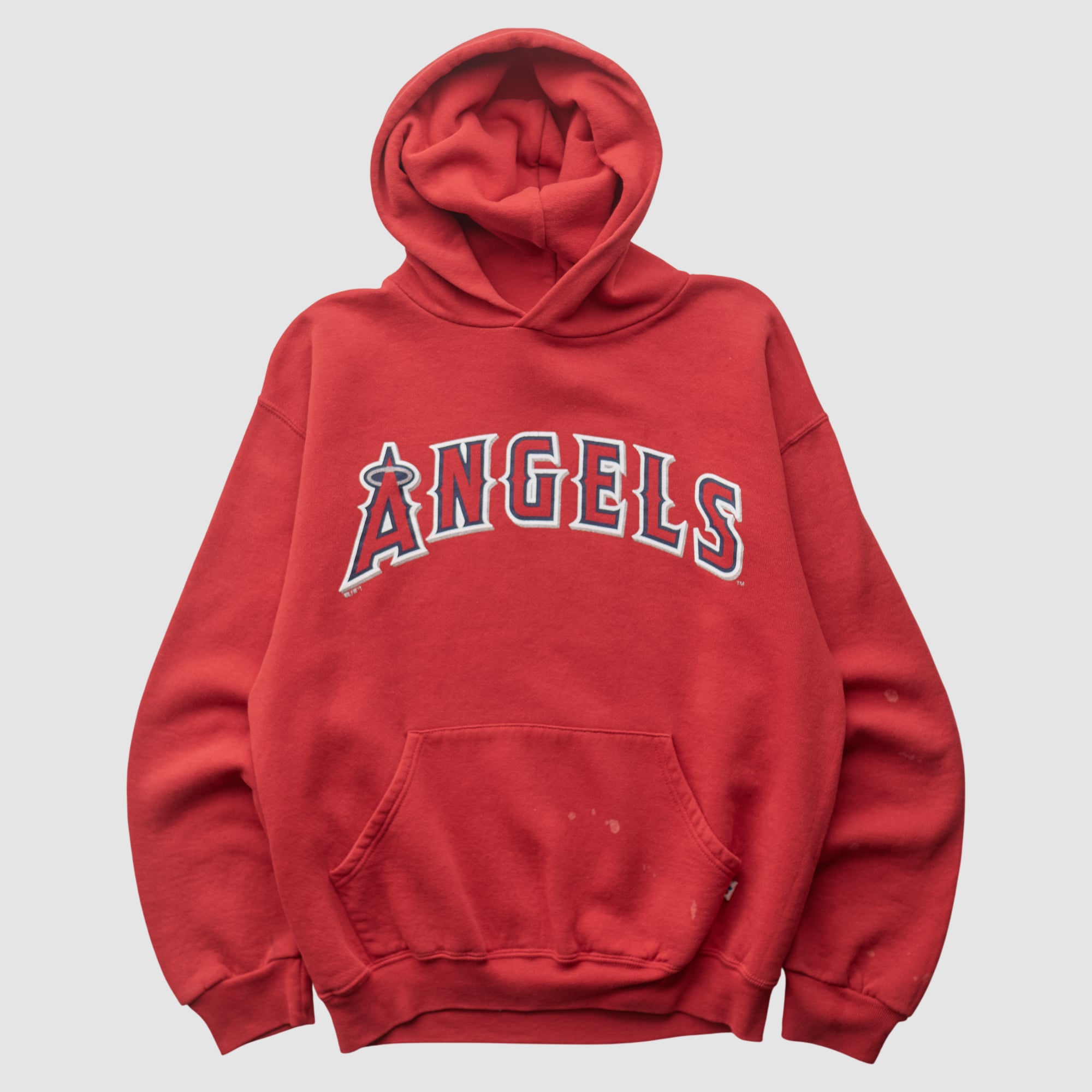 Los Angeles Angels Russell 2000s Hooded Pullover Sweatshirt - Red - XS