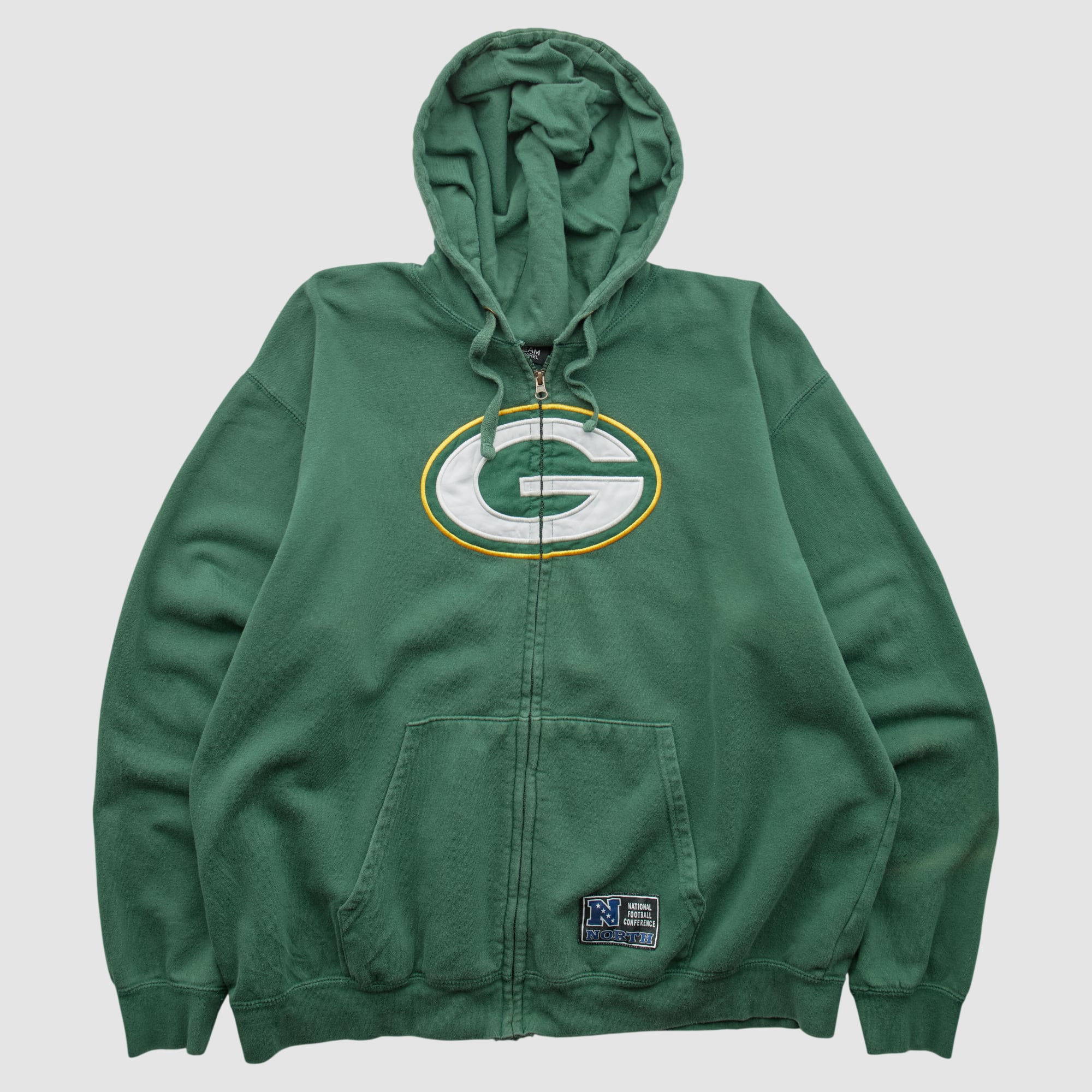 Green Bay Packers NFL 2010s Hooded Full Zip Sweatshirt - Green - XL