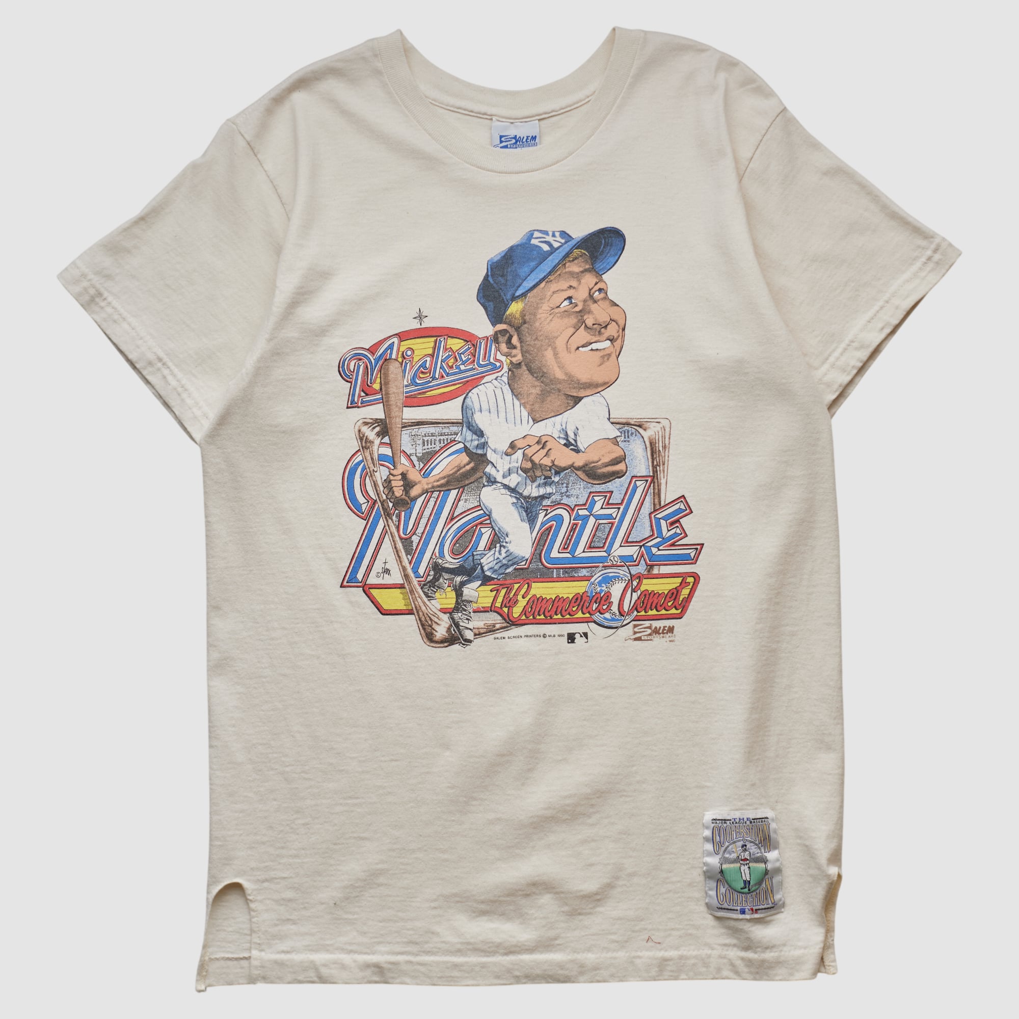 Mickey Mantle Salem Sportswear 1990 T-shirt - White - S