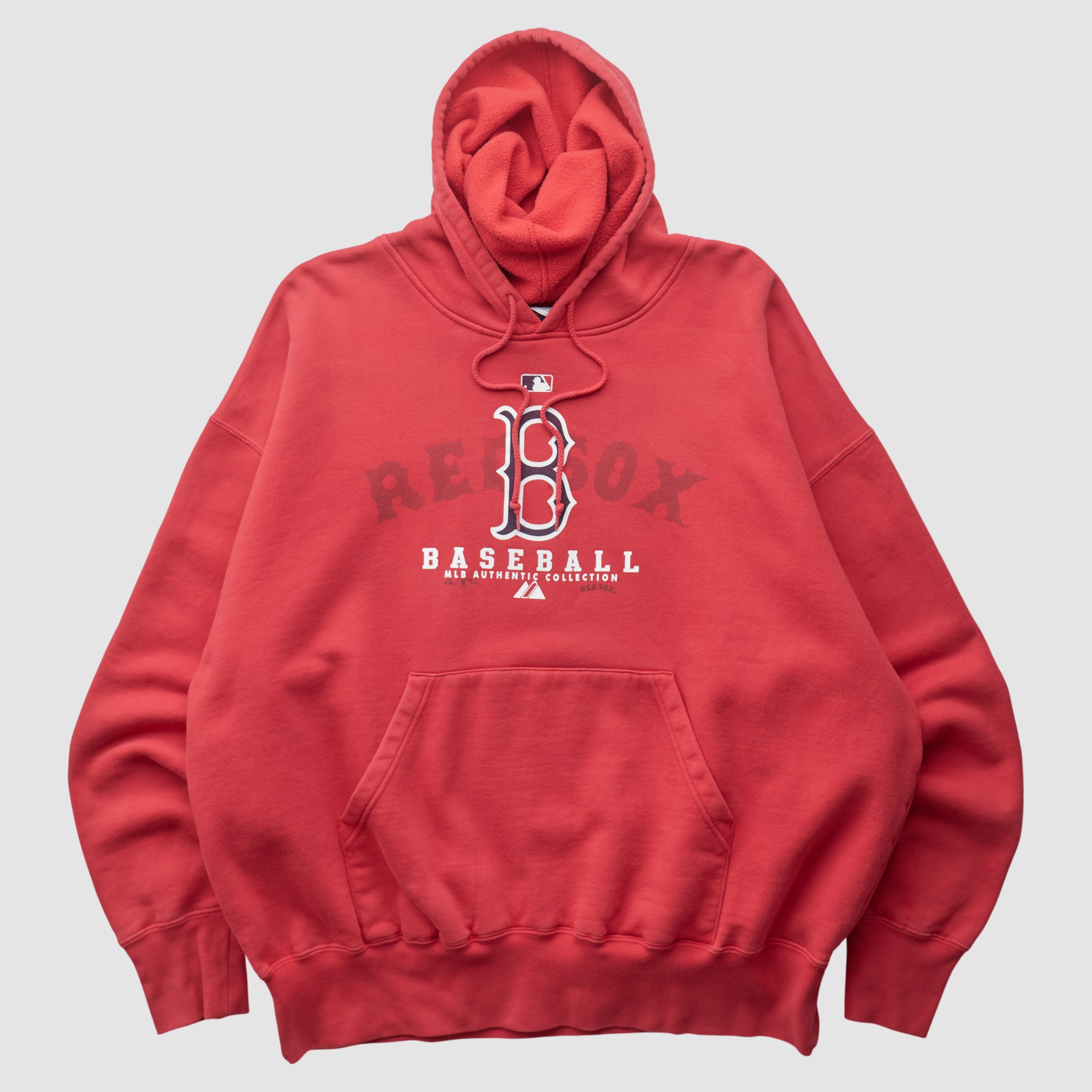 Boston Red Sox Majestic 2000s Hooded Pullover Sweatshirt - Red - 2XL