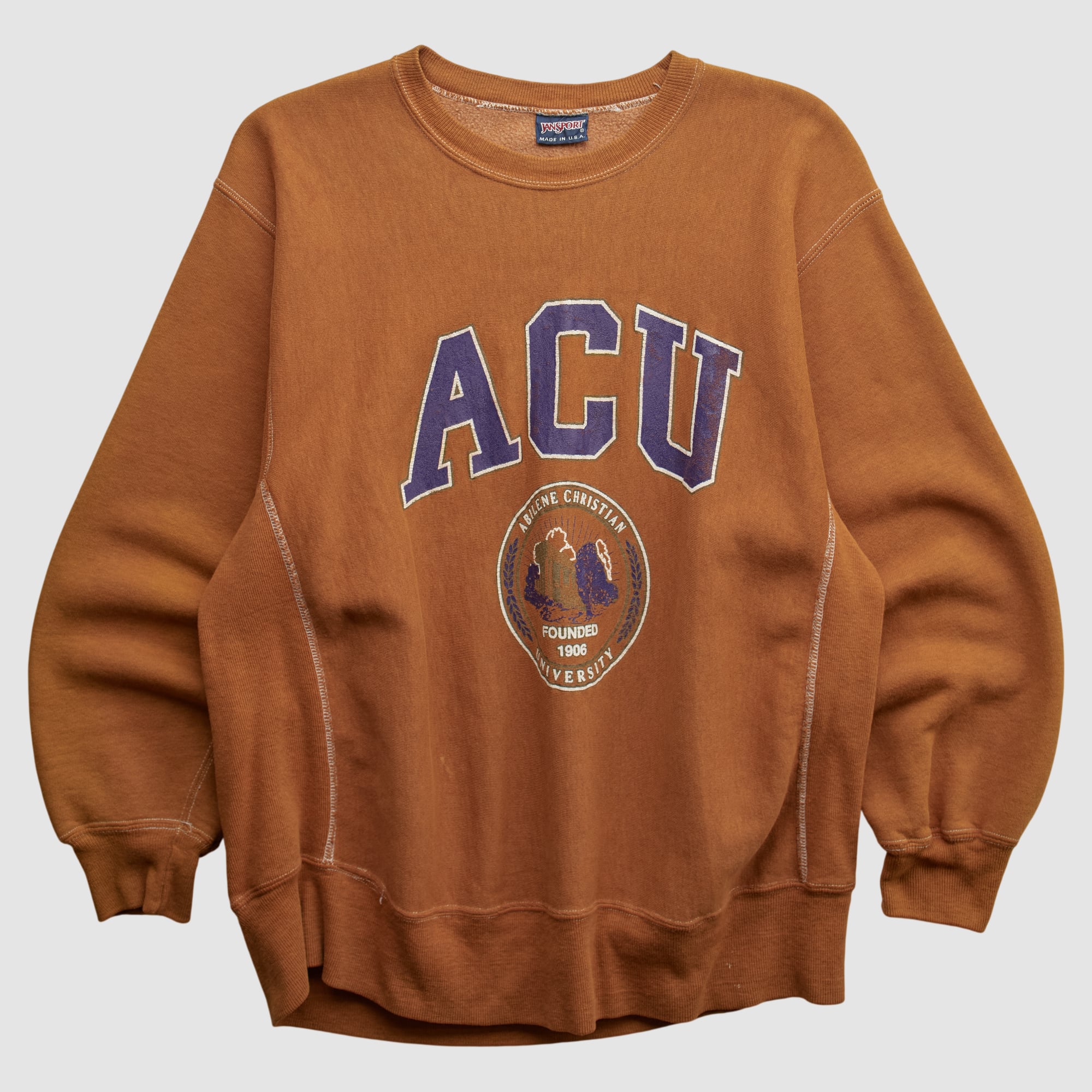 Abilene Christian University Wildcats Jansport 90s Pullover Sweatshirt - Clay - M