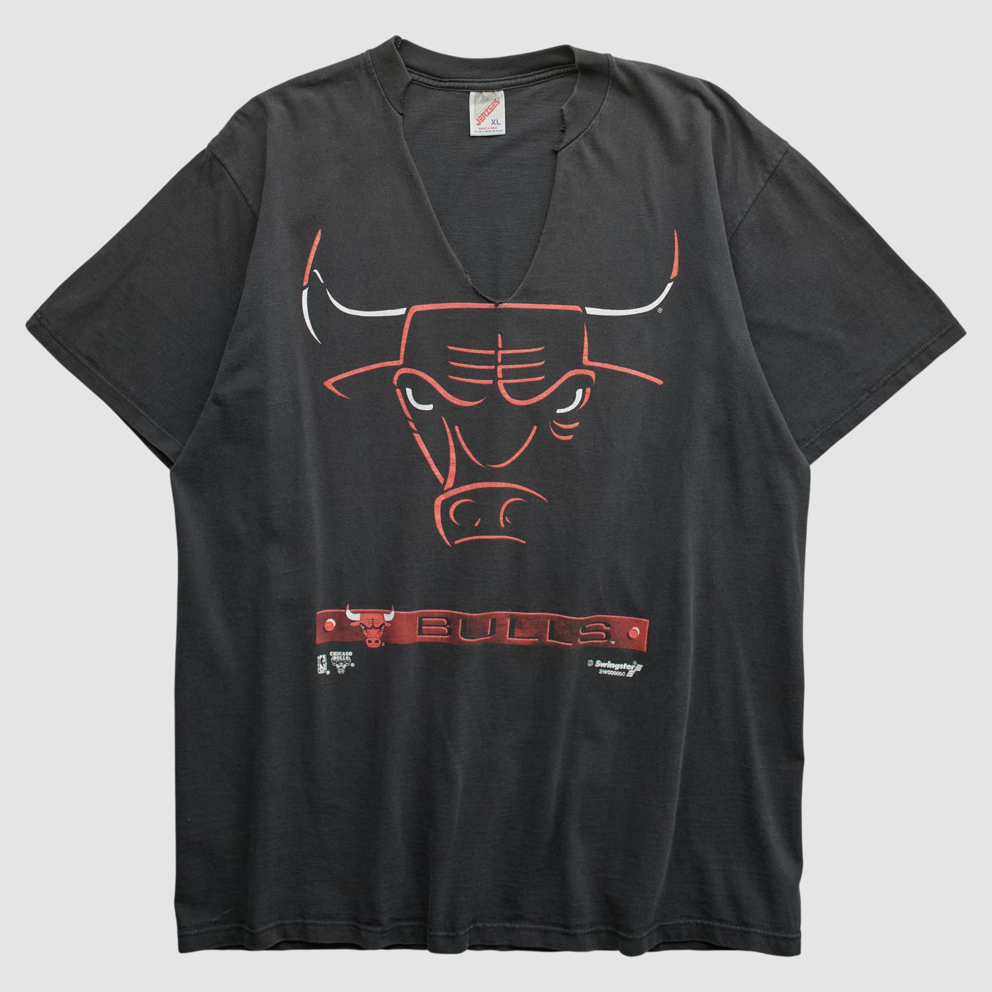 Chicago Bulls Jerzees 90s T-shirt - Black - XL