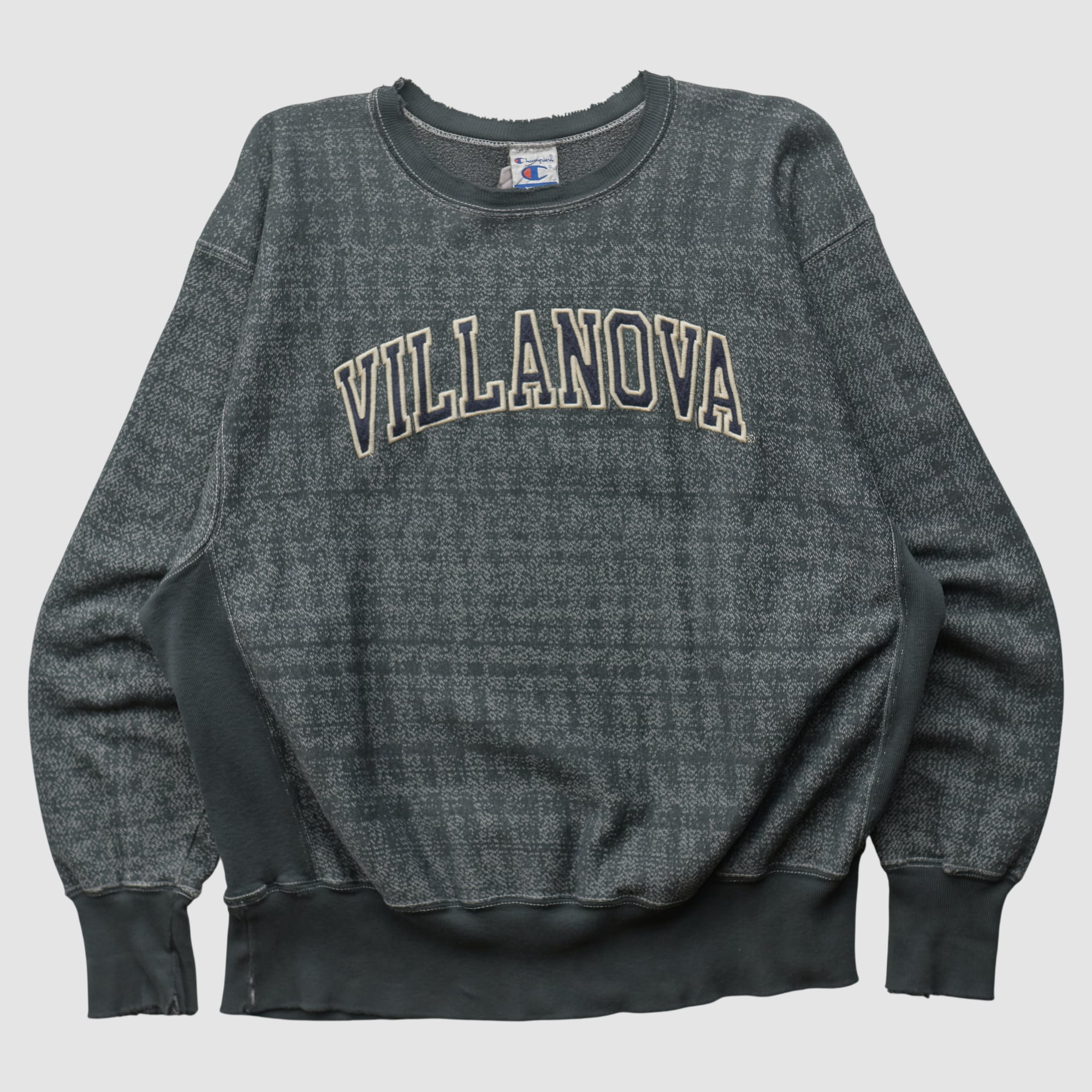 Villanova Wildcats Champion 90s Pullover Sweatshirt - Dark Heather Gray - L