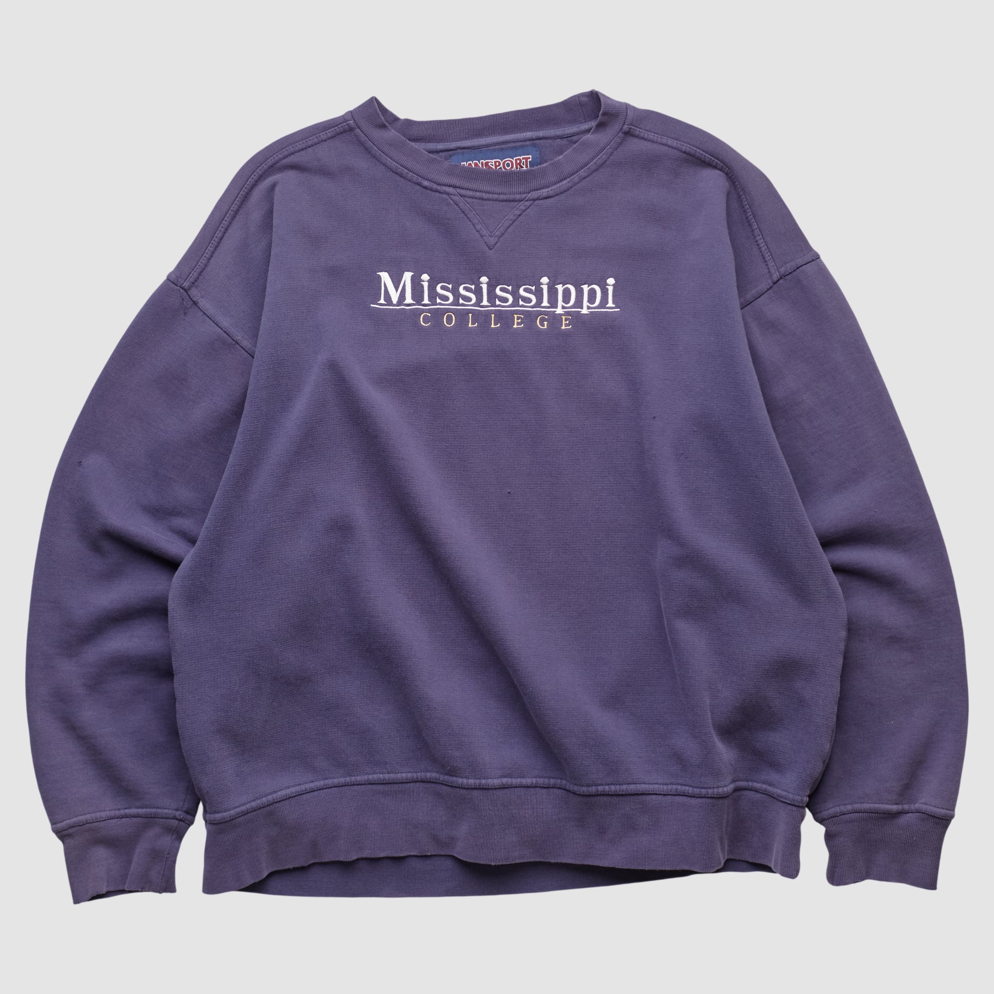 Mississippi College Choctaws Jansport 2000s Pullover Sweatshirt - Purple - L