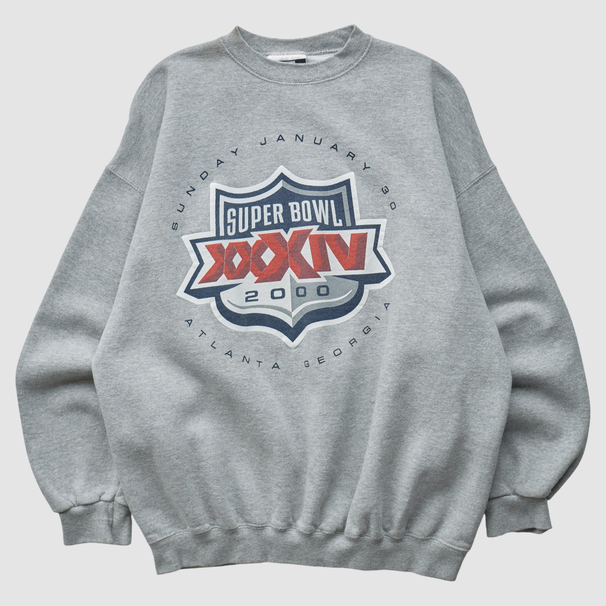 Super Bowl XXXIV Puma 2000 Pullover Sweatshirt - Heather Gray - S