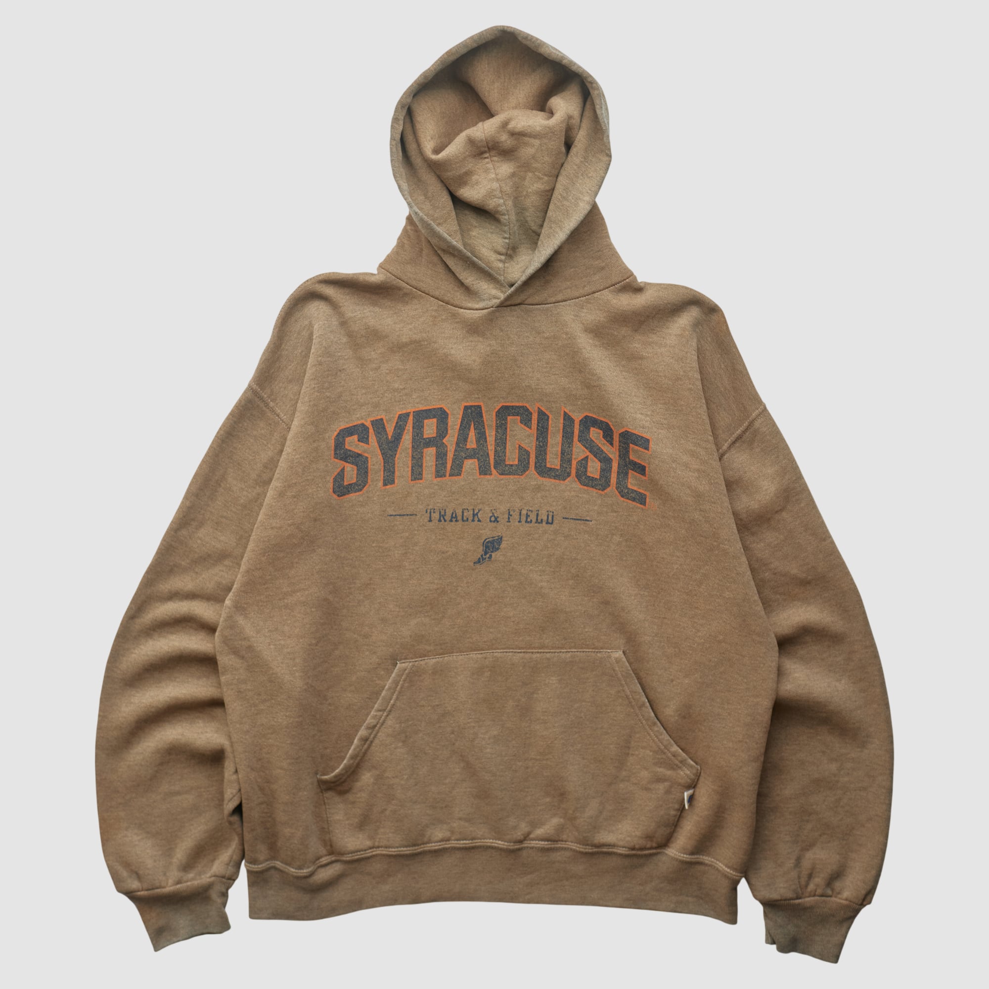 Syracuse Orange Russell 2000s Hooded Pullover Sweatshirt - Clay - M