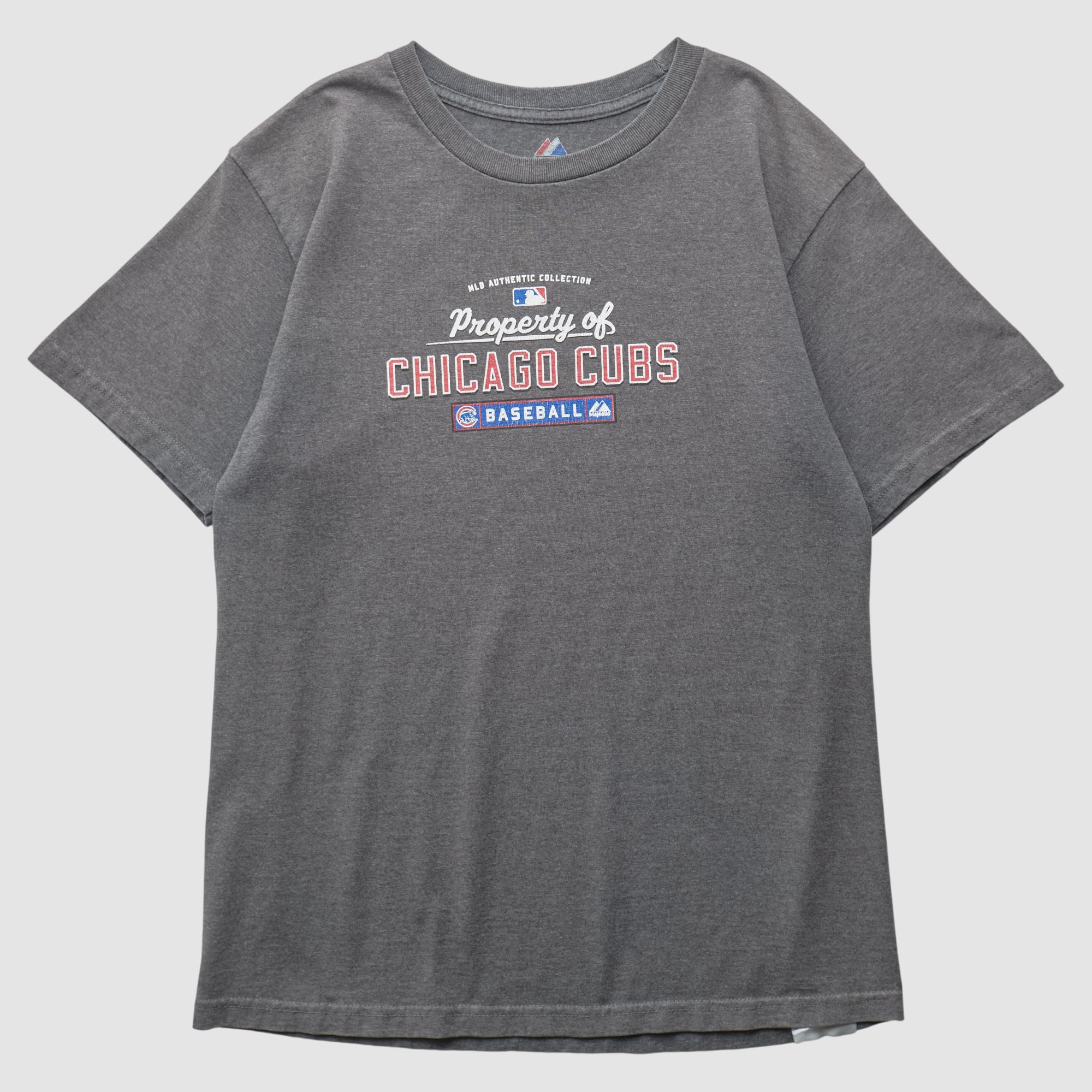 Chicago Cubs Majestic 2010s T-shirt - Dark Heather Gray - S