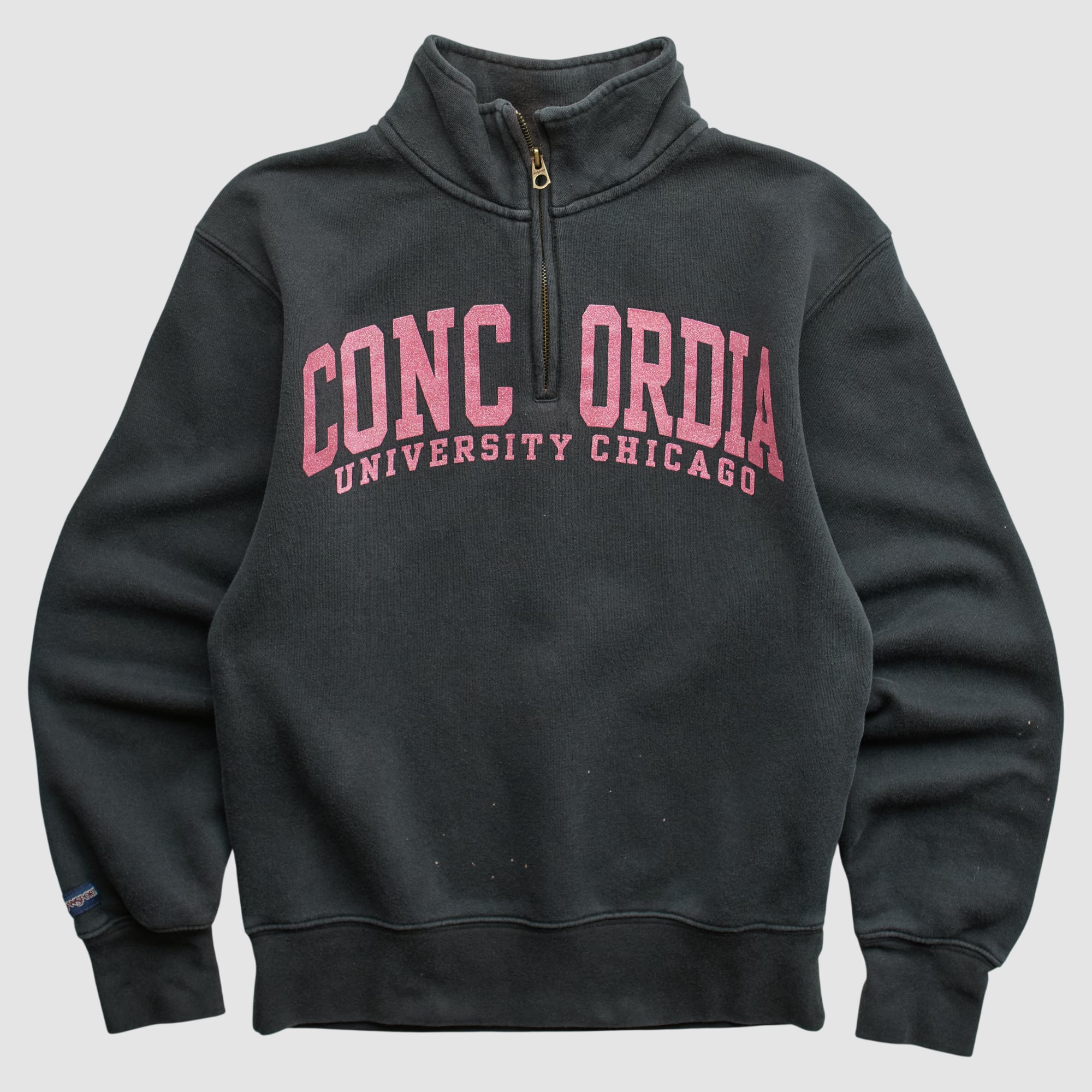 Concordia University (IL) Cougars Jansport 2000s 1/4 Zip Sweatshirt - Black - XXS