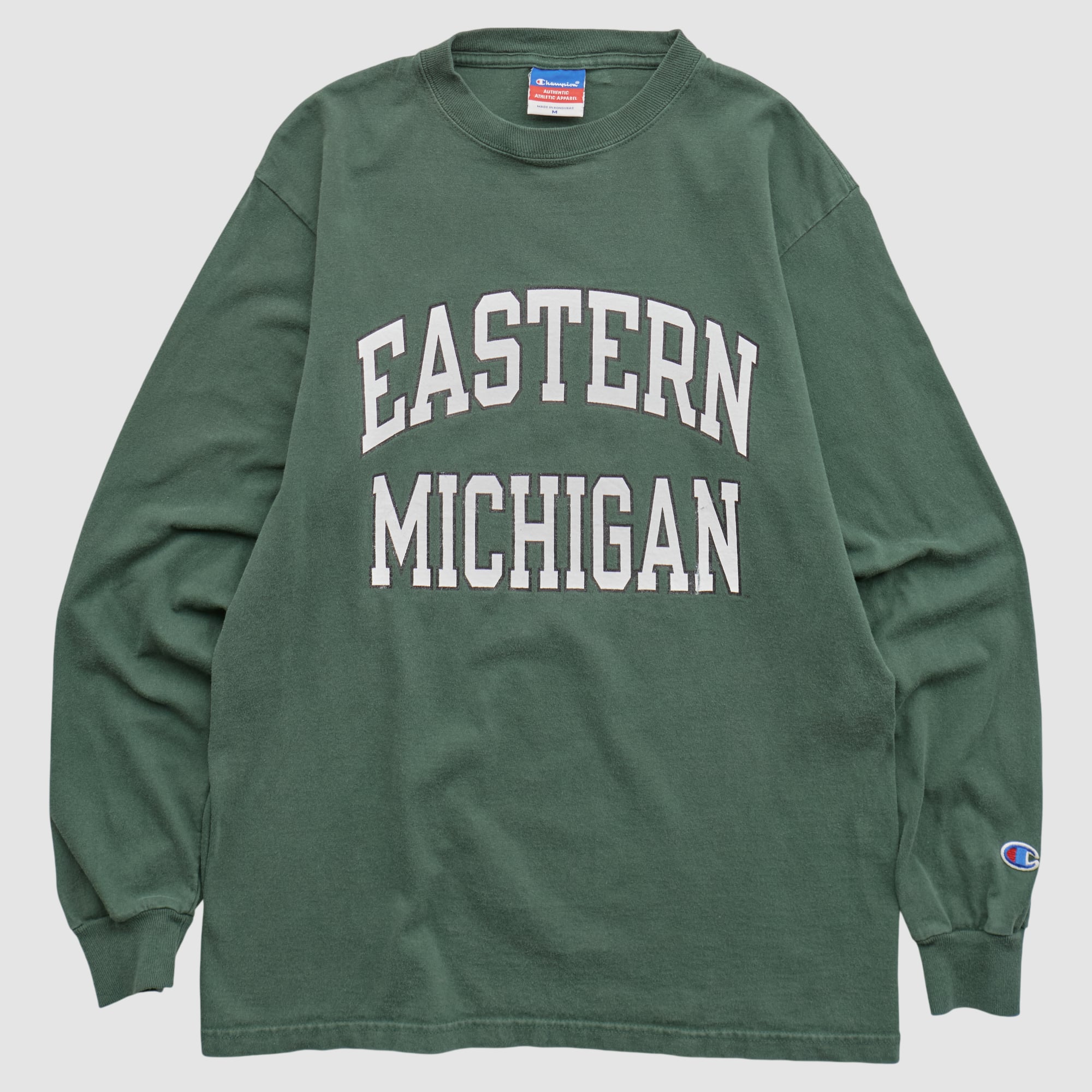 Eastern Michigan Eagles Champion 2000s Long Sleeve T-shirt - Green - S